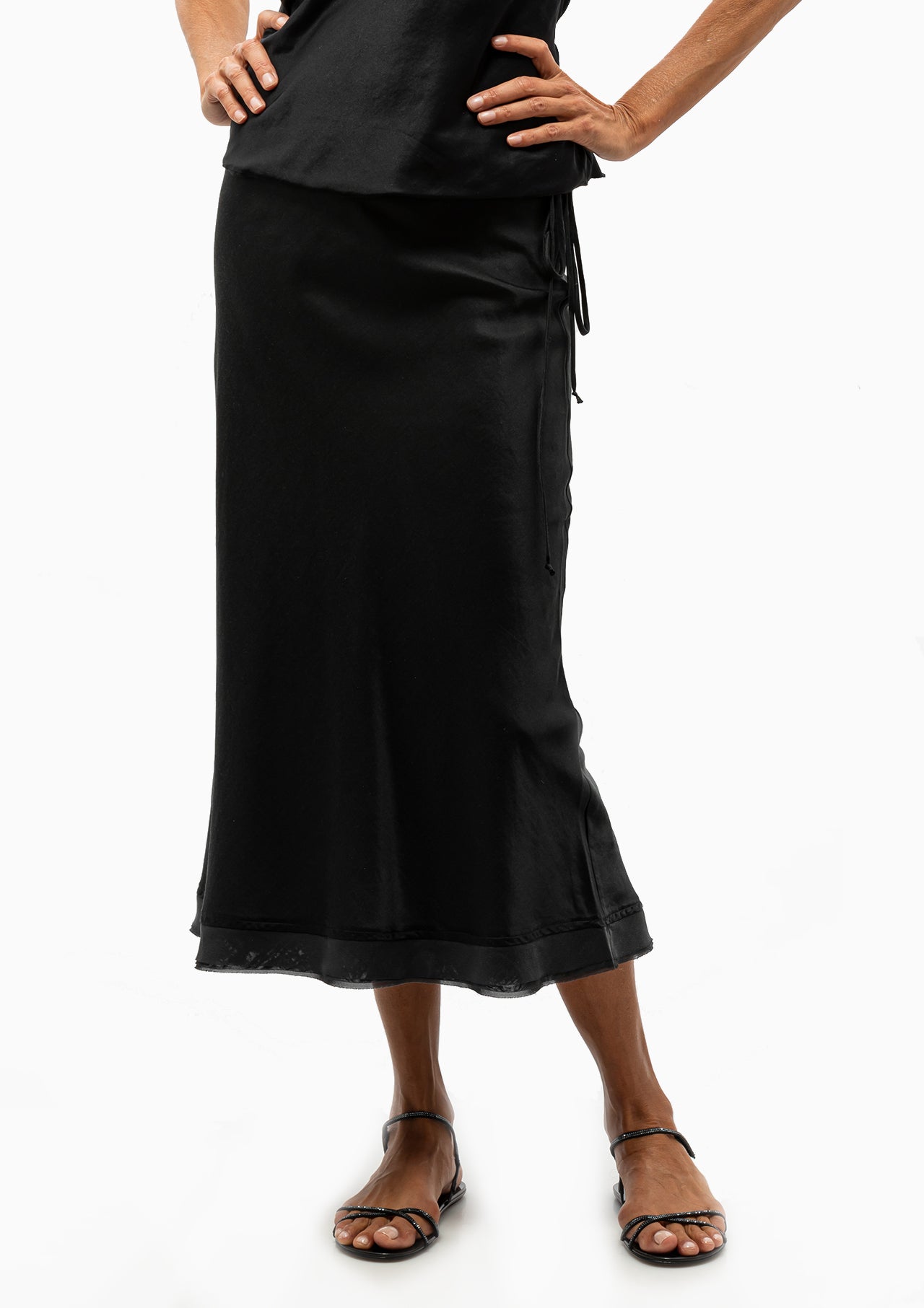 3 4 Garbo Skirt Coal