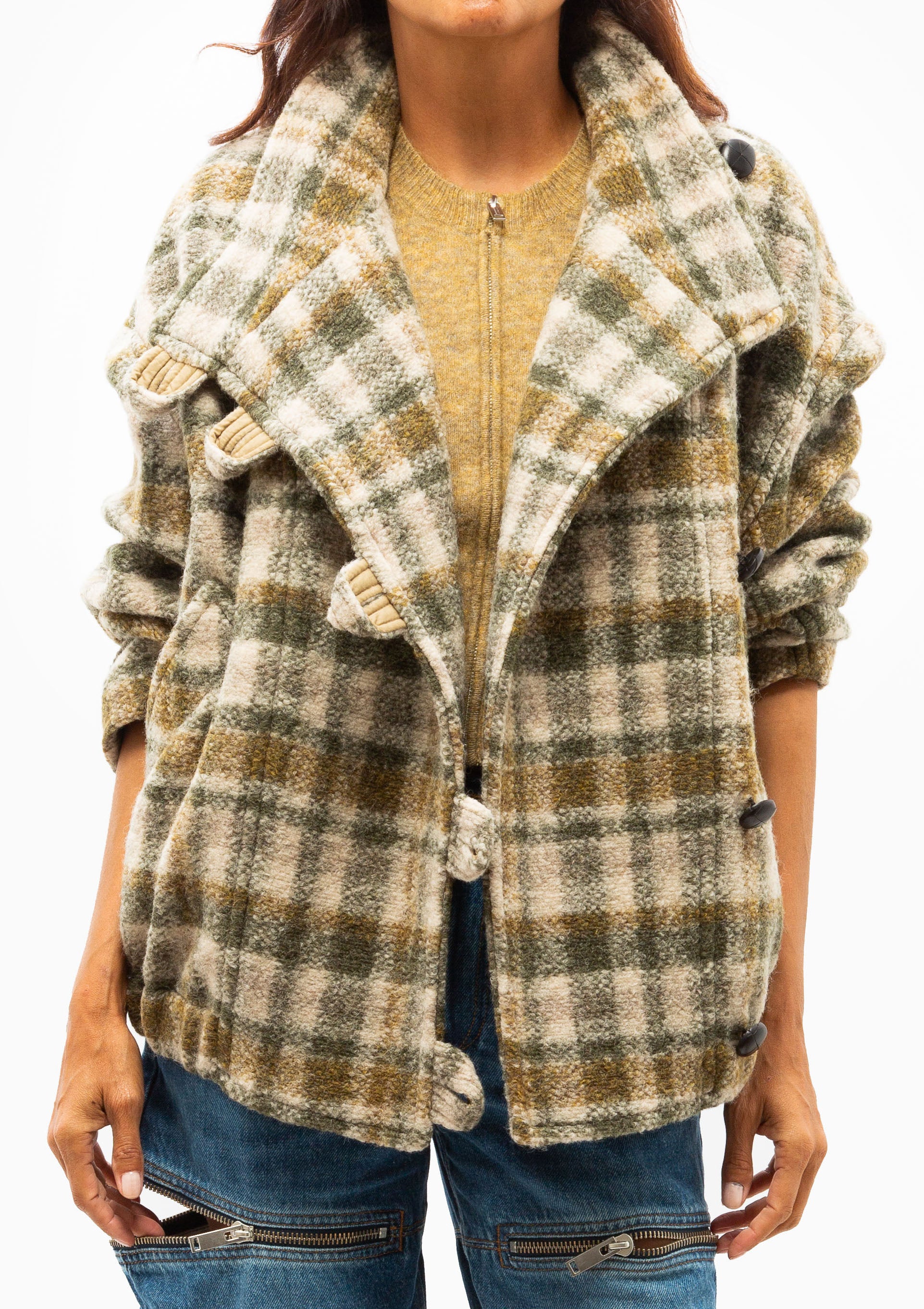 Isabel marant fashion plaid coat