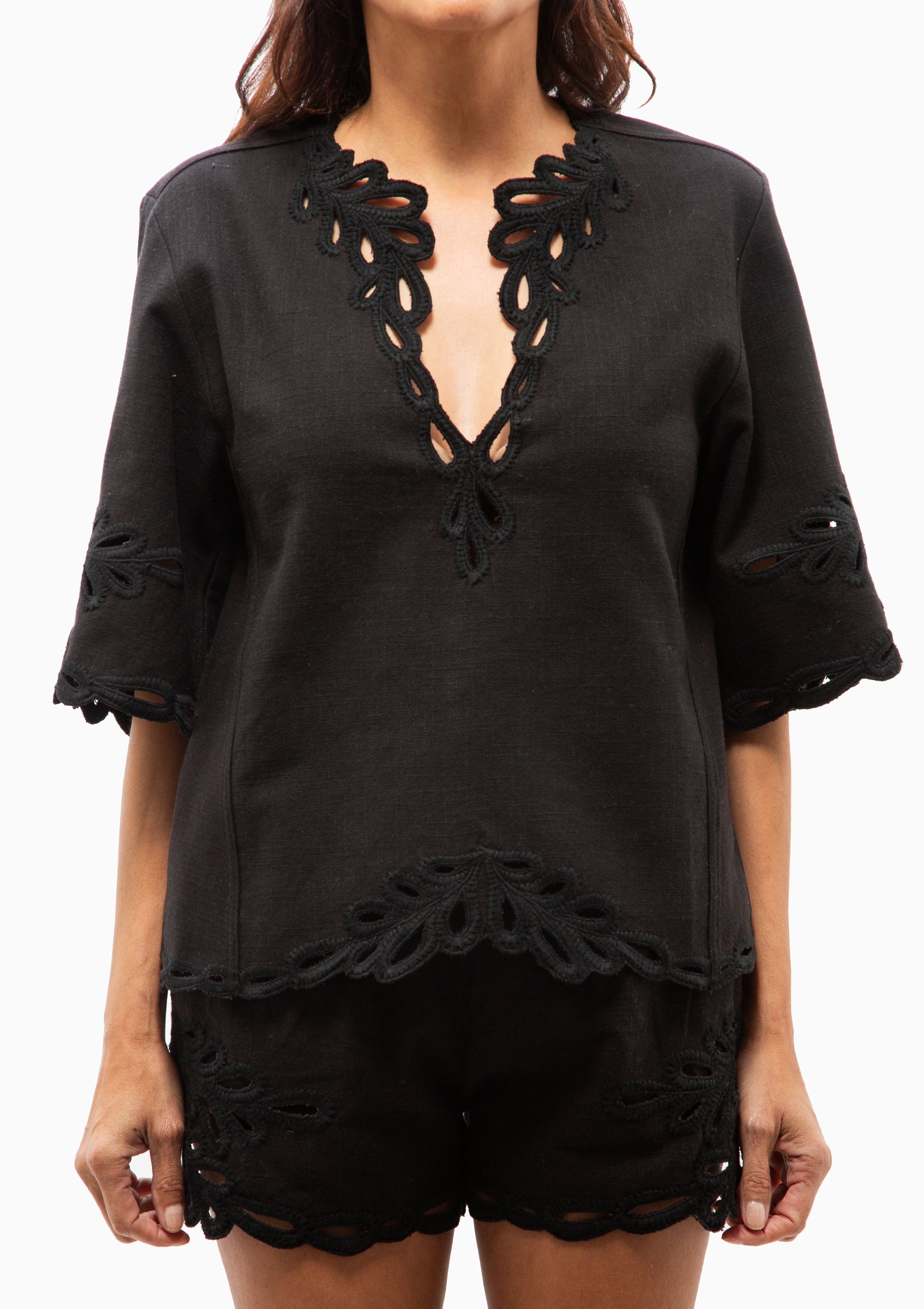 Shana Top | Faded Black