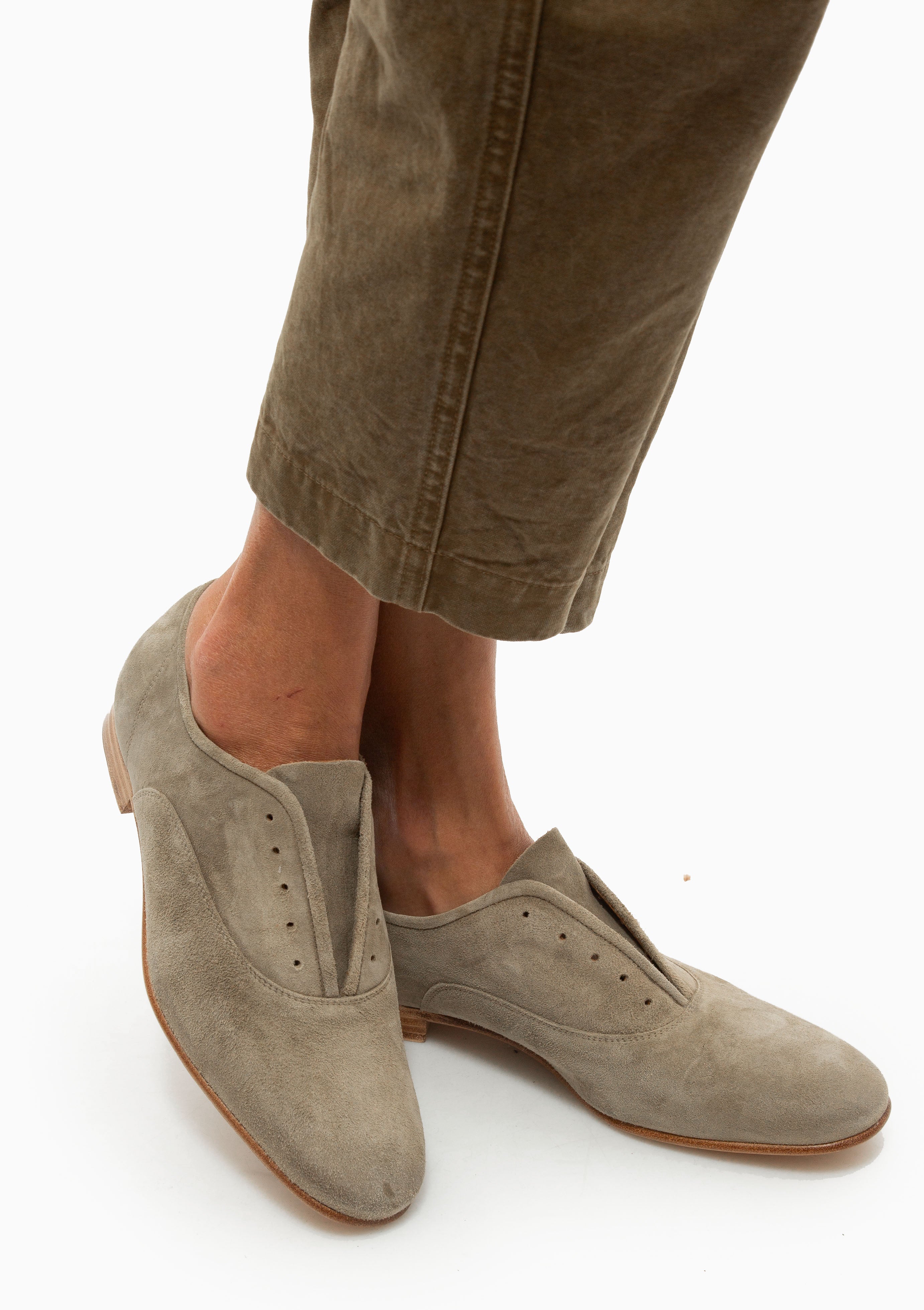 Gerti Oxford | Twill Bessie Suede