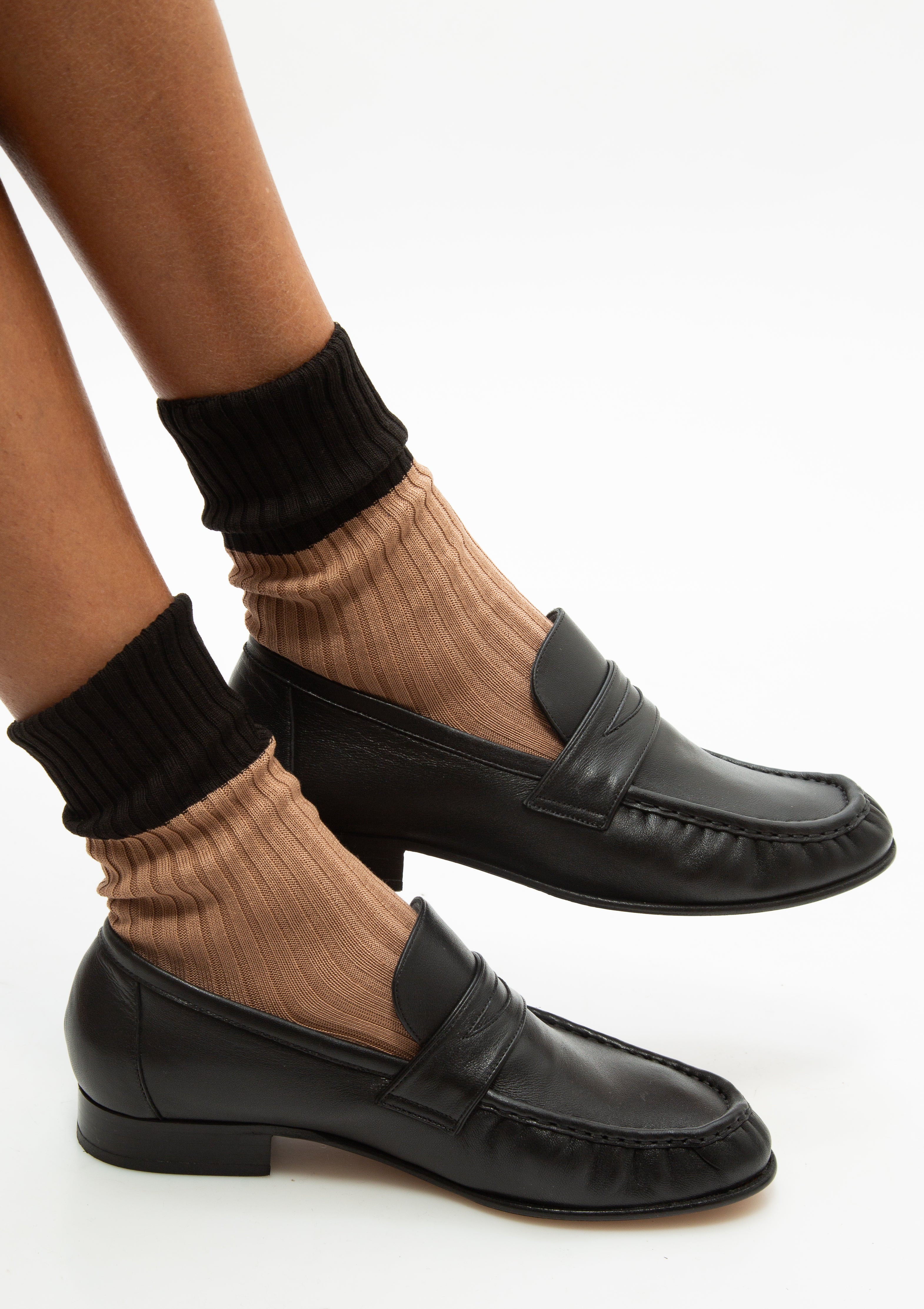 Contrast Socks | Nocciola