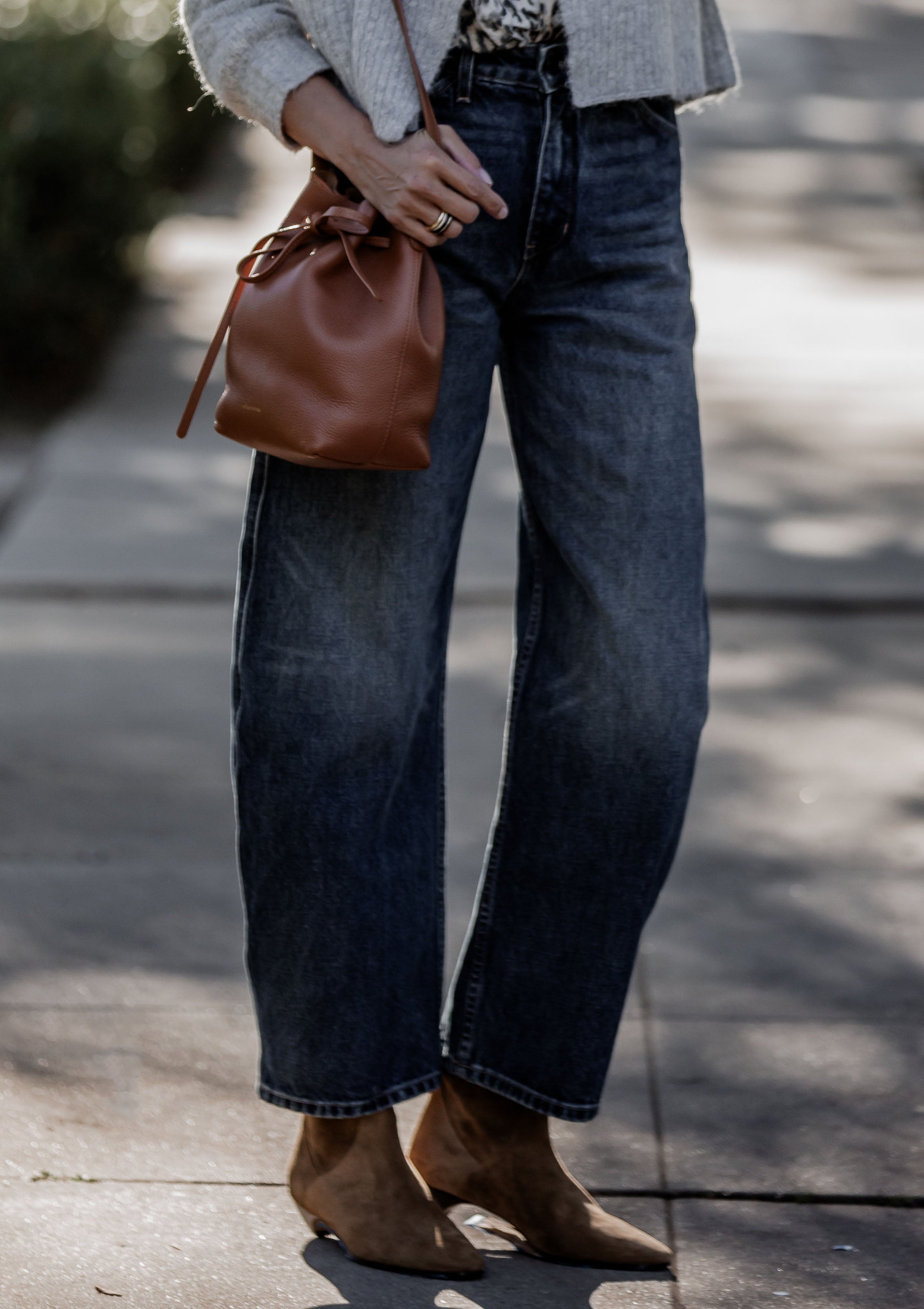 Allegra Ankle Boot | Taupe Suede