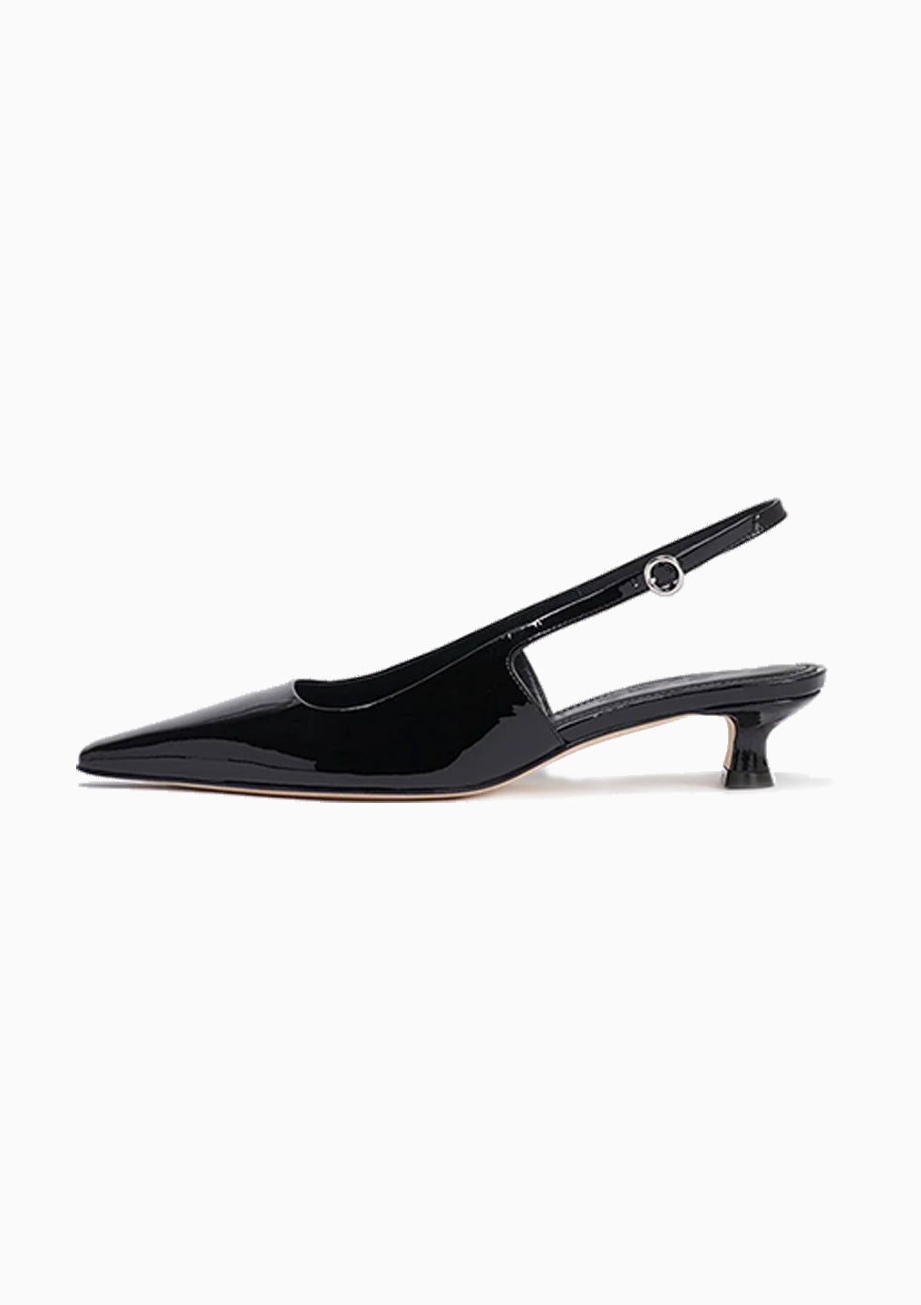 Catrina Slingback Pump | Black Patent