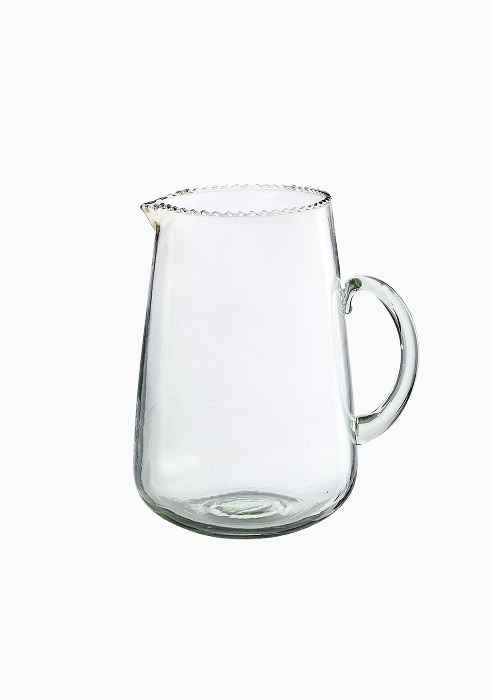 Ruffle Glass Pitcher