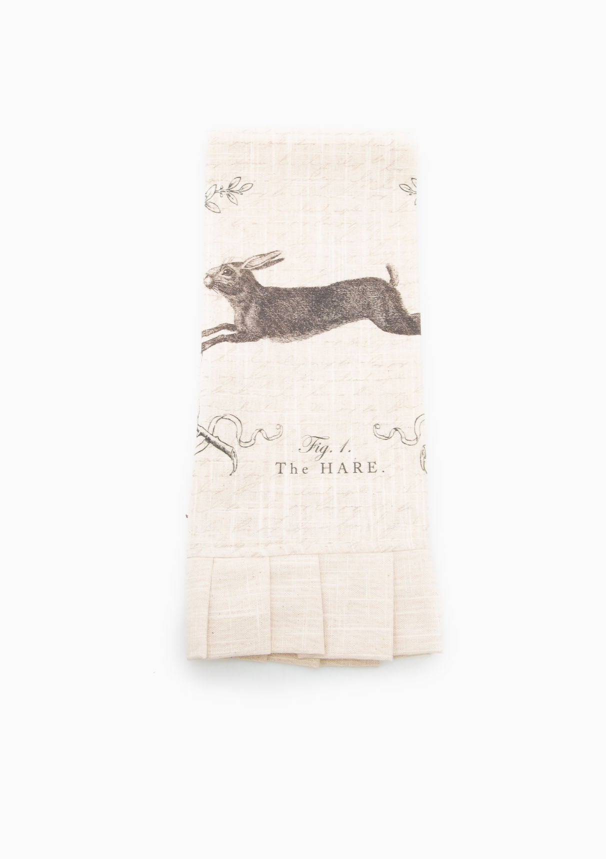 Hare With Branches Tea Towel