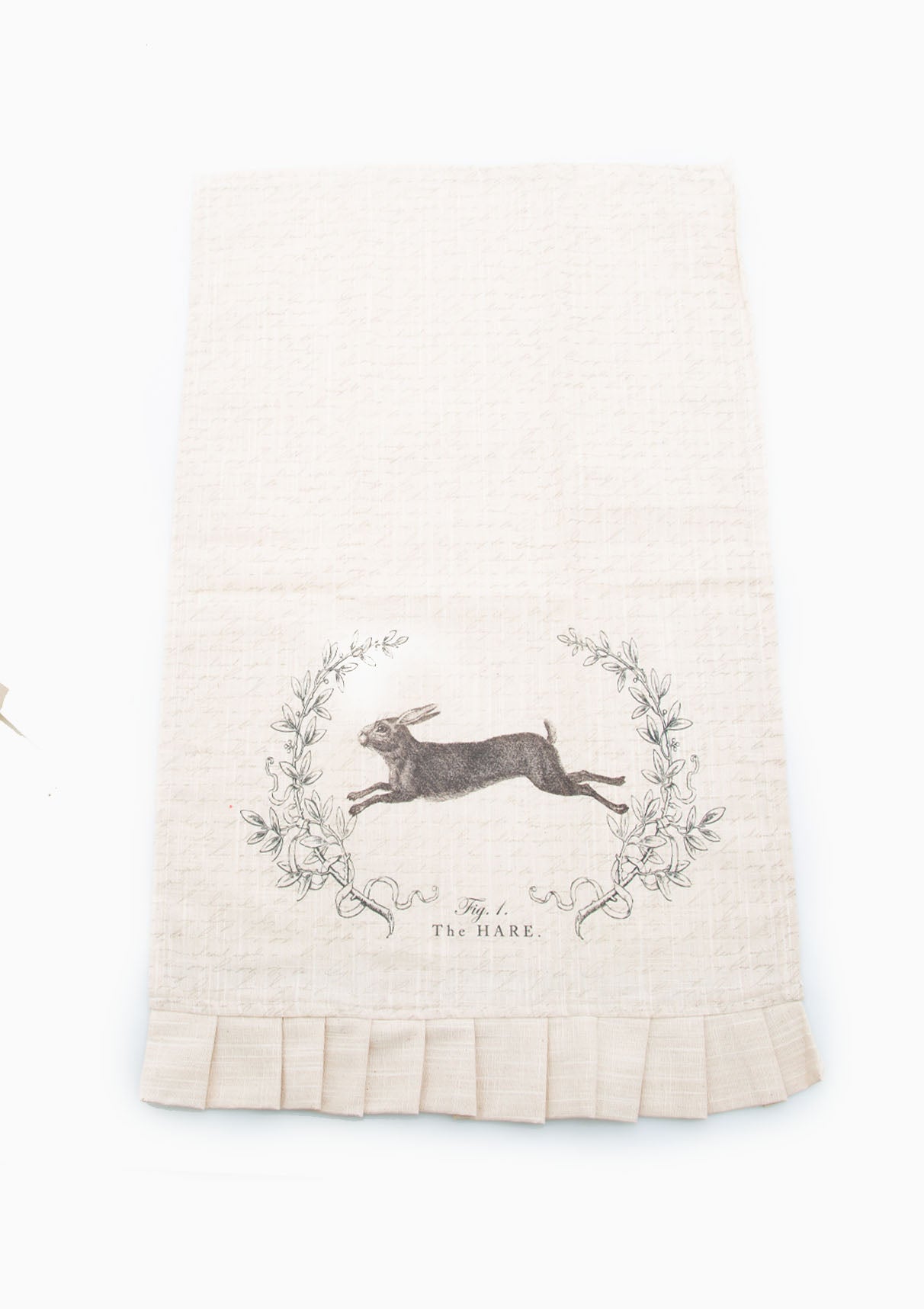 Hare With Branches Tea Towel