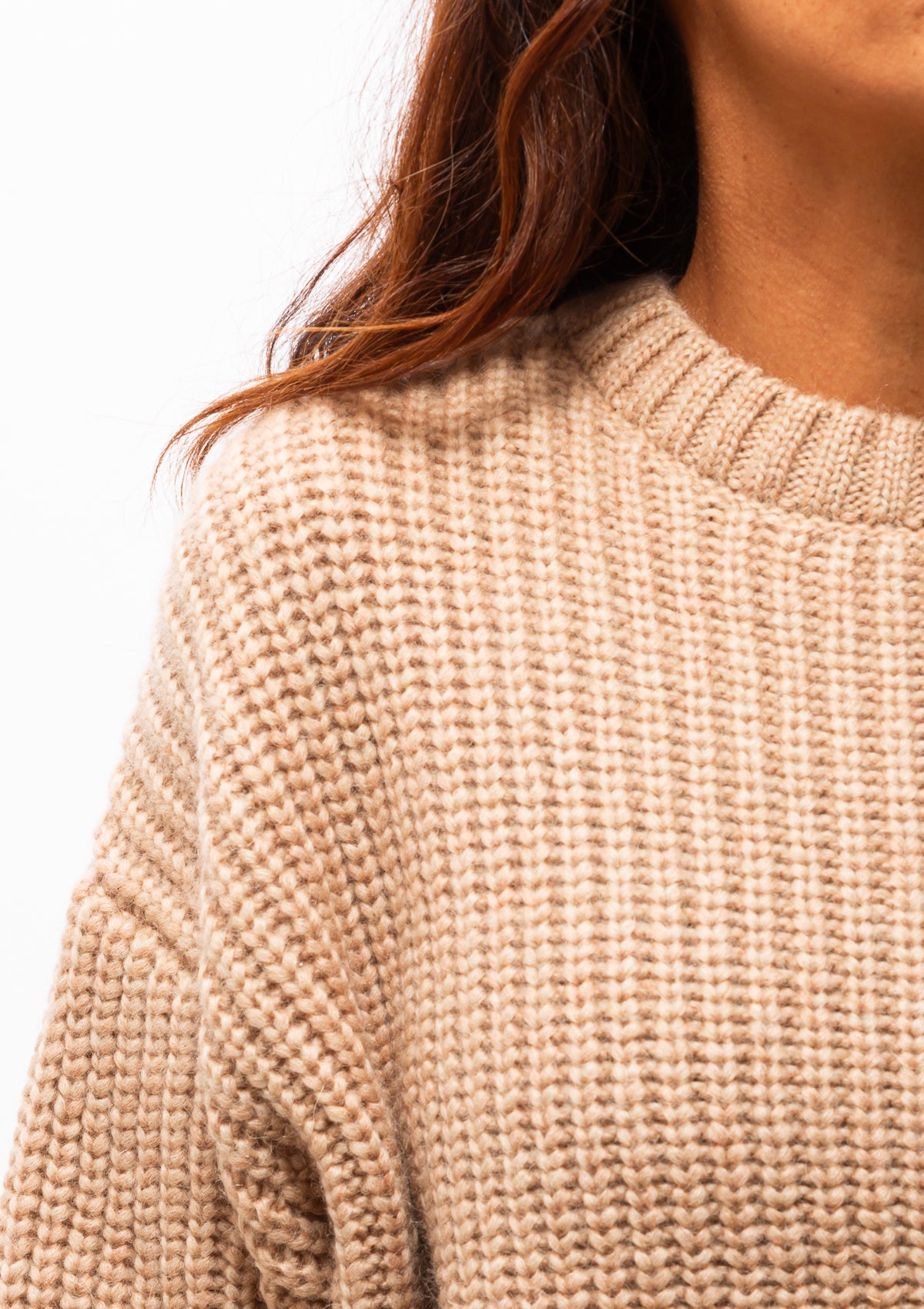 Sydney Crew Sweater | Camel