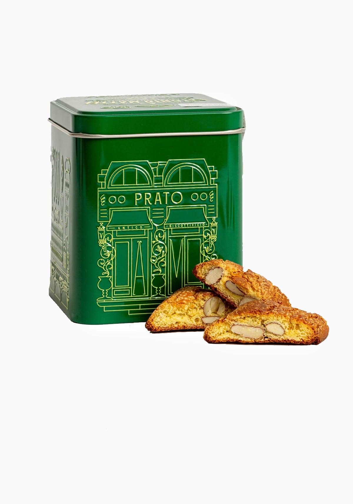 Antonio Mattei Biscotti Di Prato Green Tin