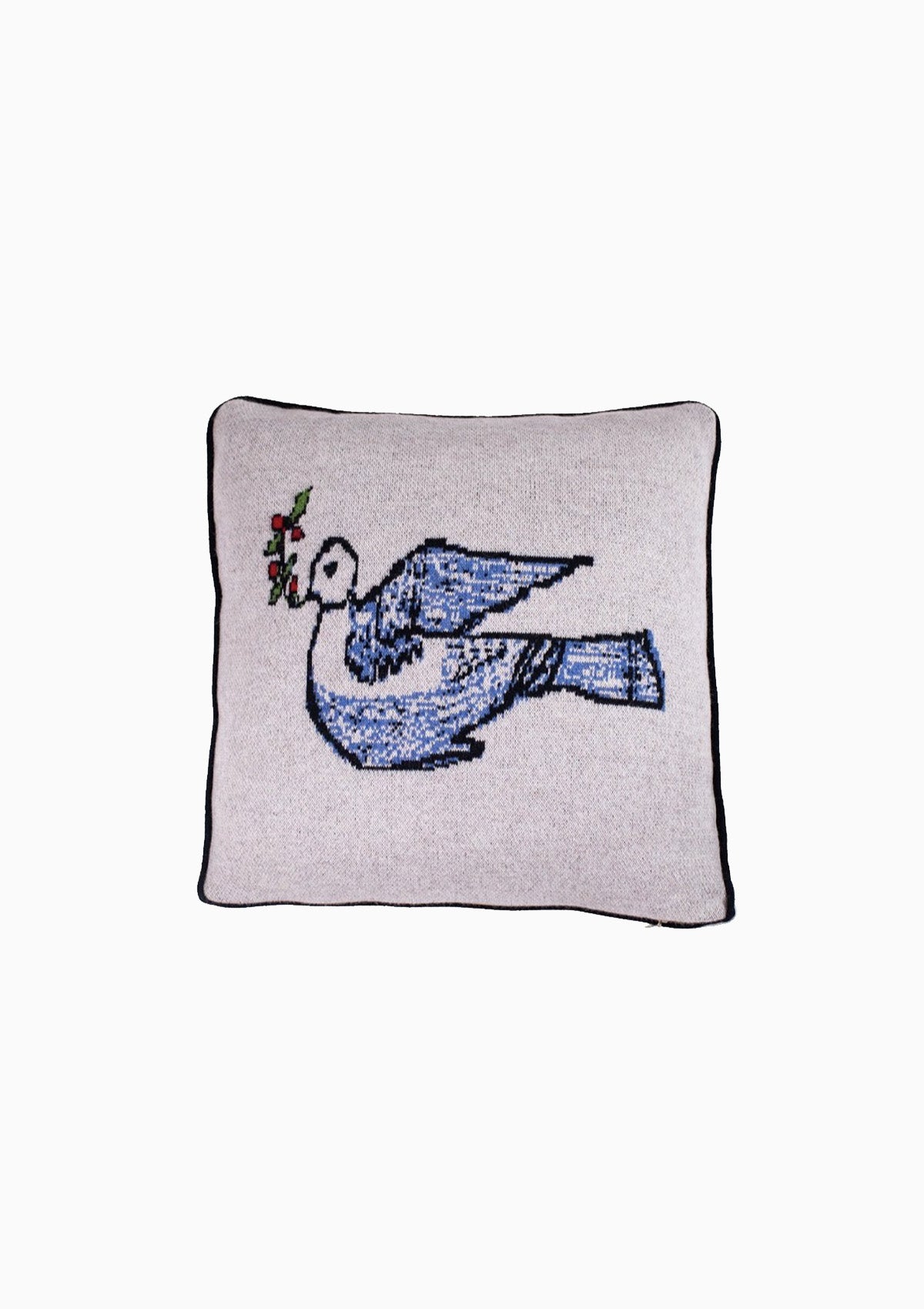 Bird With Berries Pillow, 20"x20"