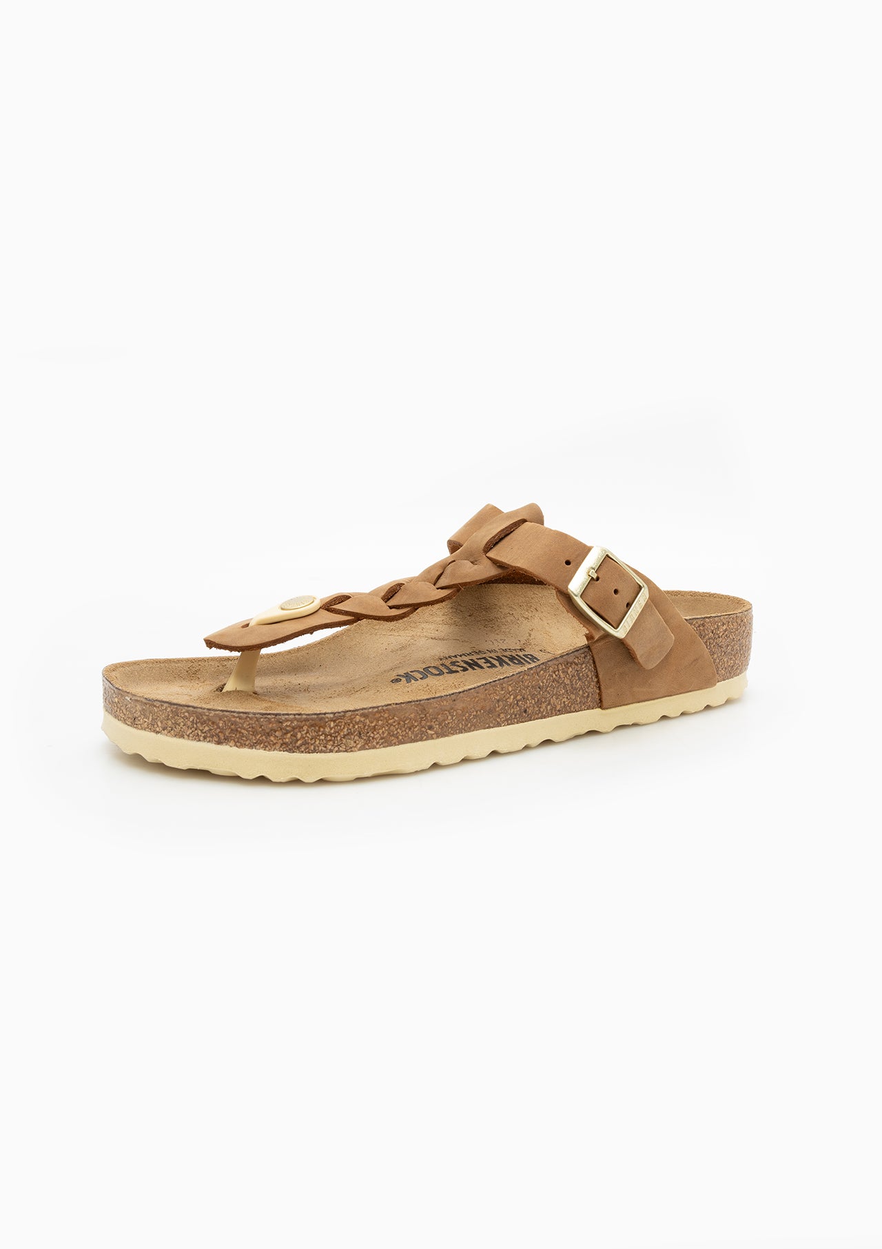 Gizeh Braid Sandal | Cognac Oiled Leather