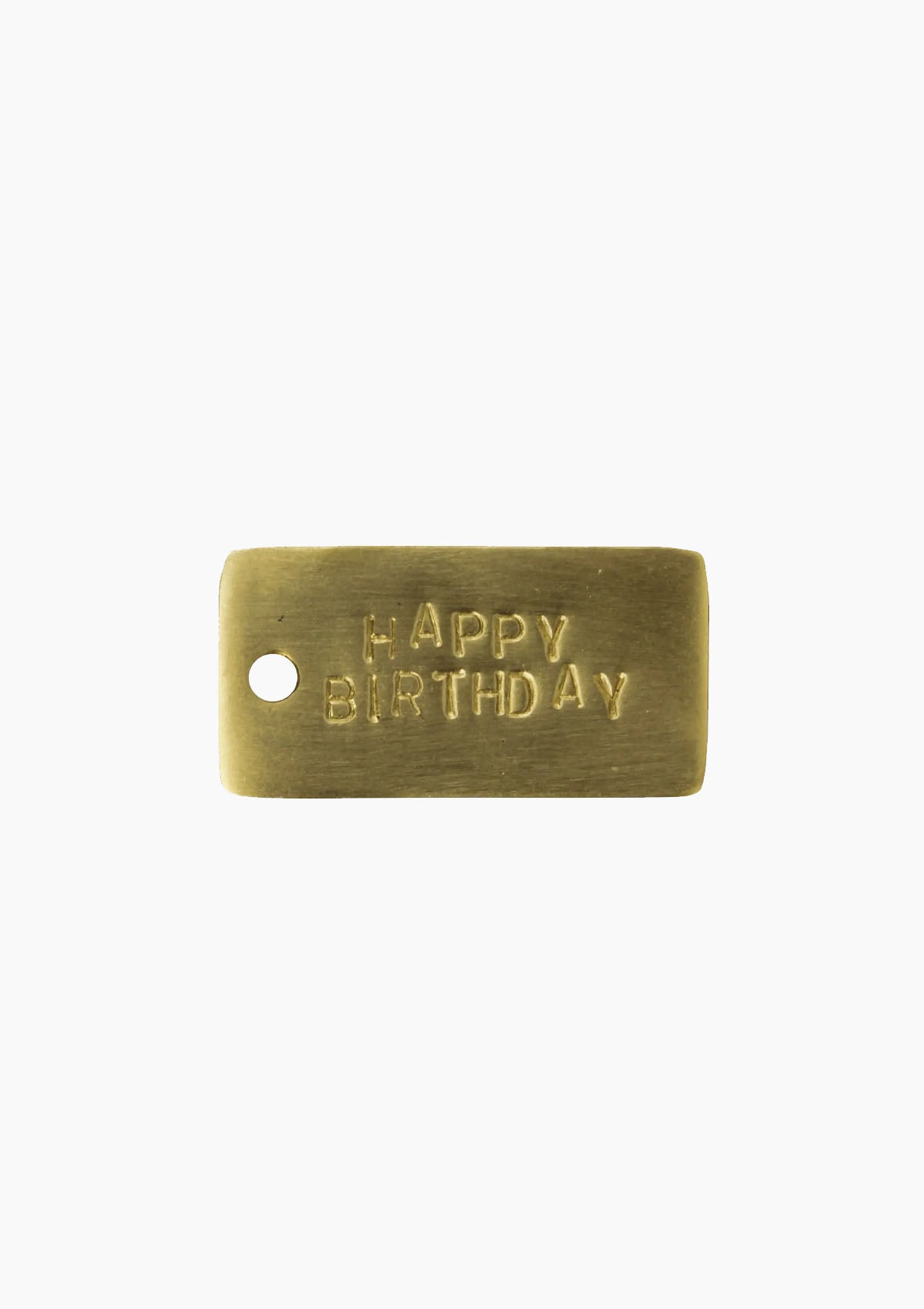 Brass Tag | Happy Birthday