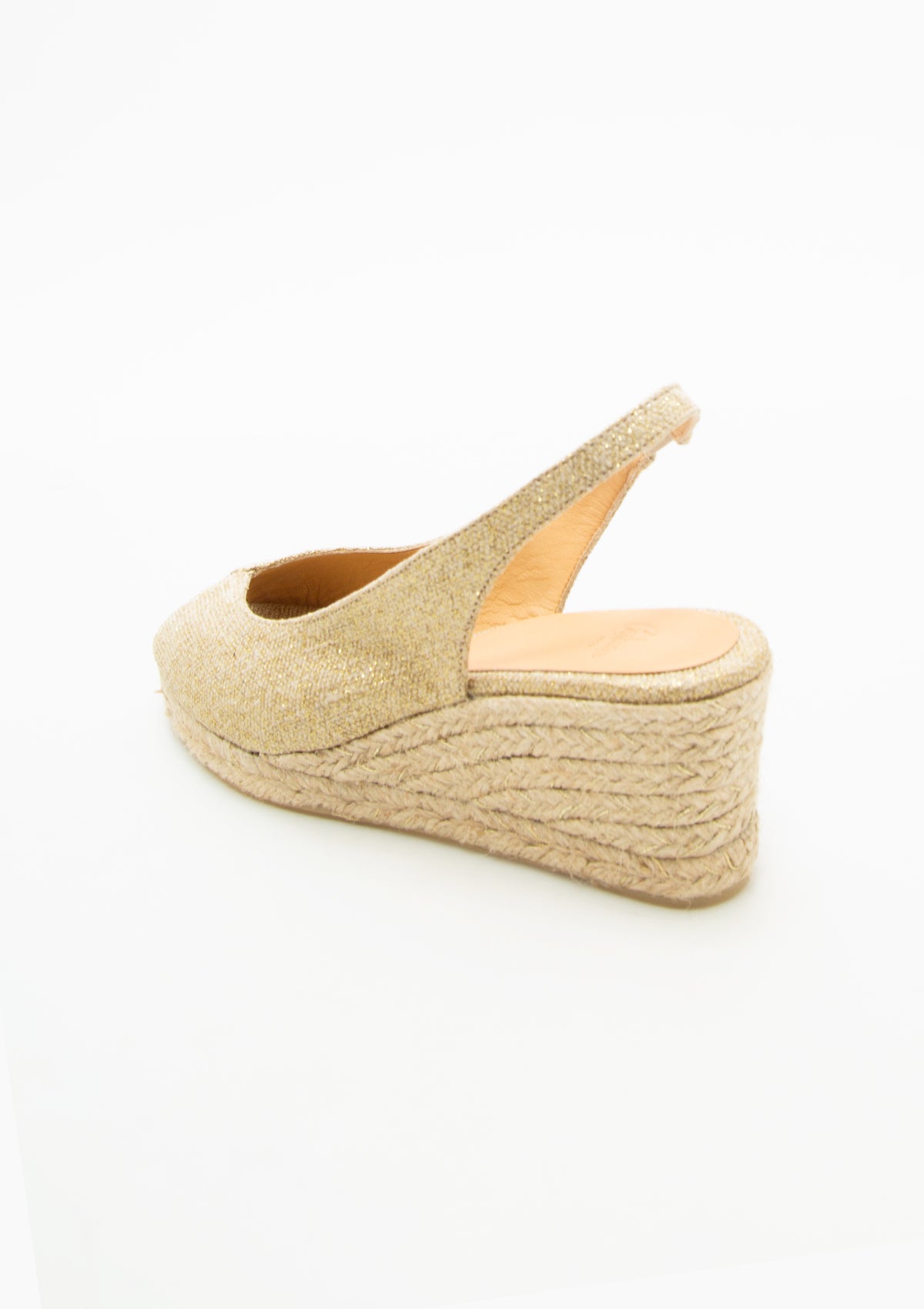 Barbara Canvas Wedge 2.75" | Oro Claro