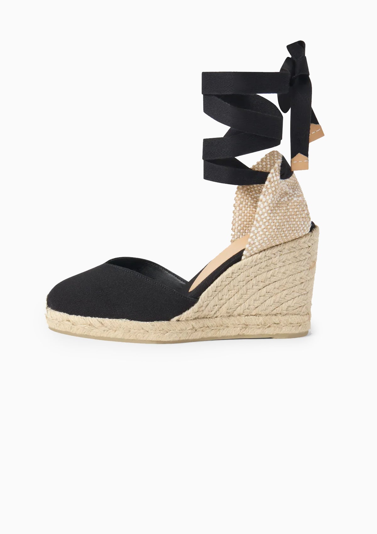 Chiara Canvas Wedge 9cm | Negro