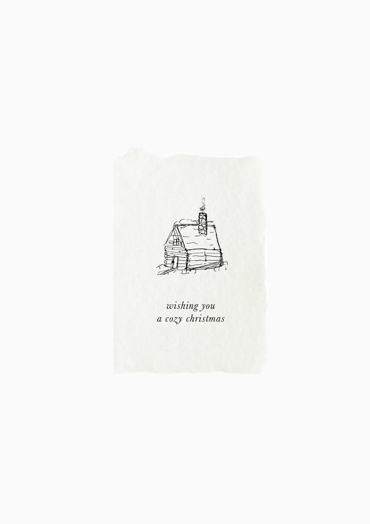 Cozy Cabin Christmas Greeting Card