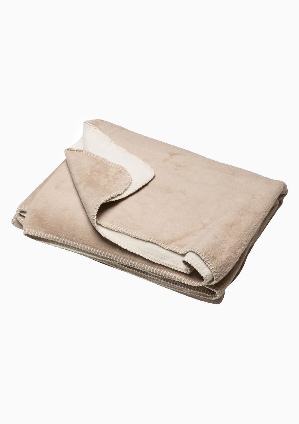 Savona Fuzzy Throw Doubleface | Beige/Cream