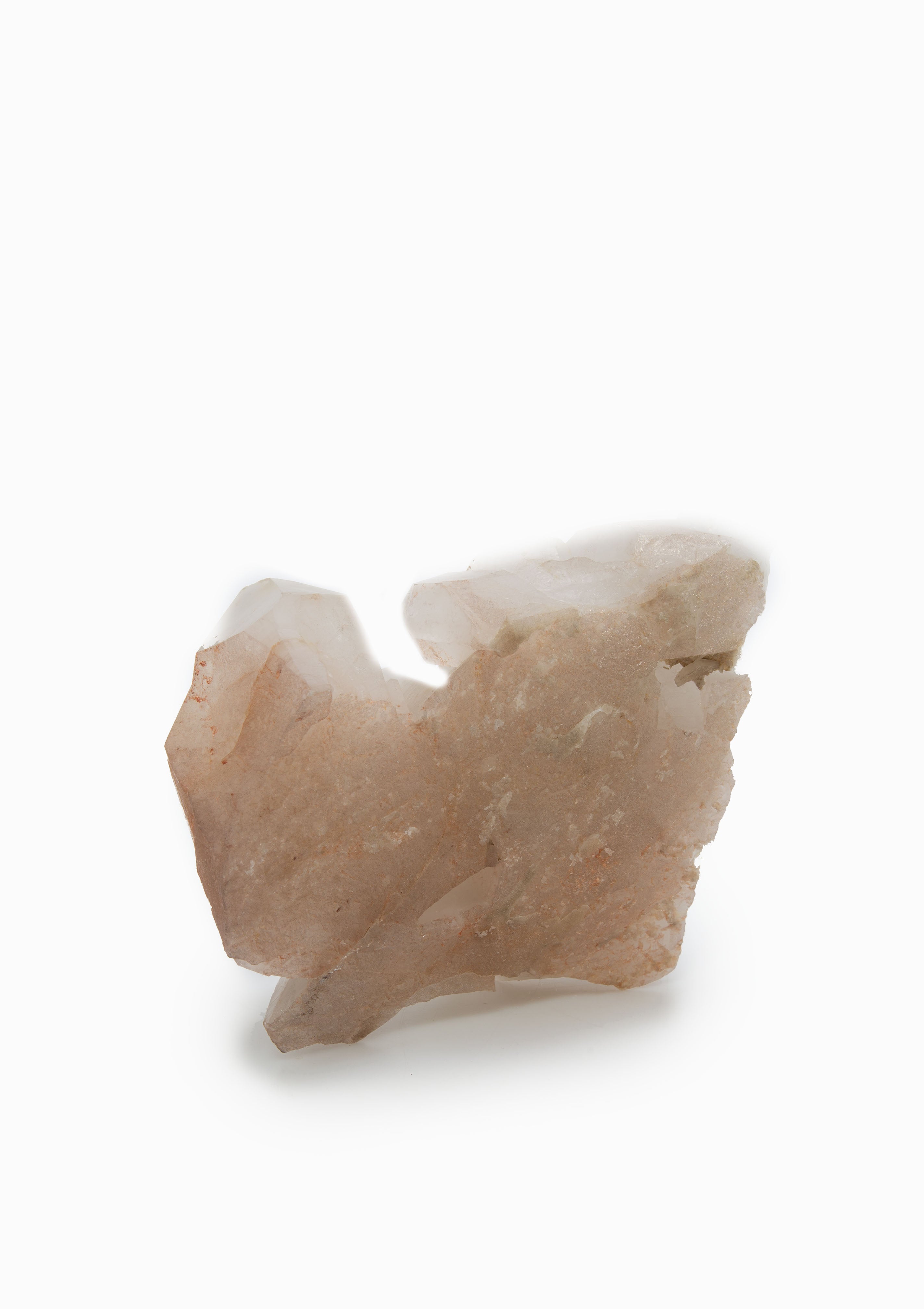 Brazilian Quartz Crystal 39 | Orange Iron Oxides