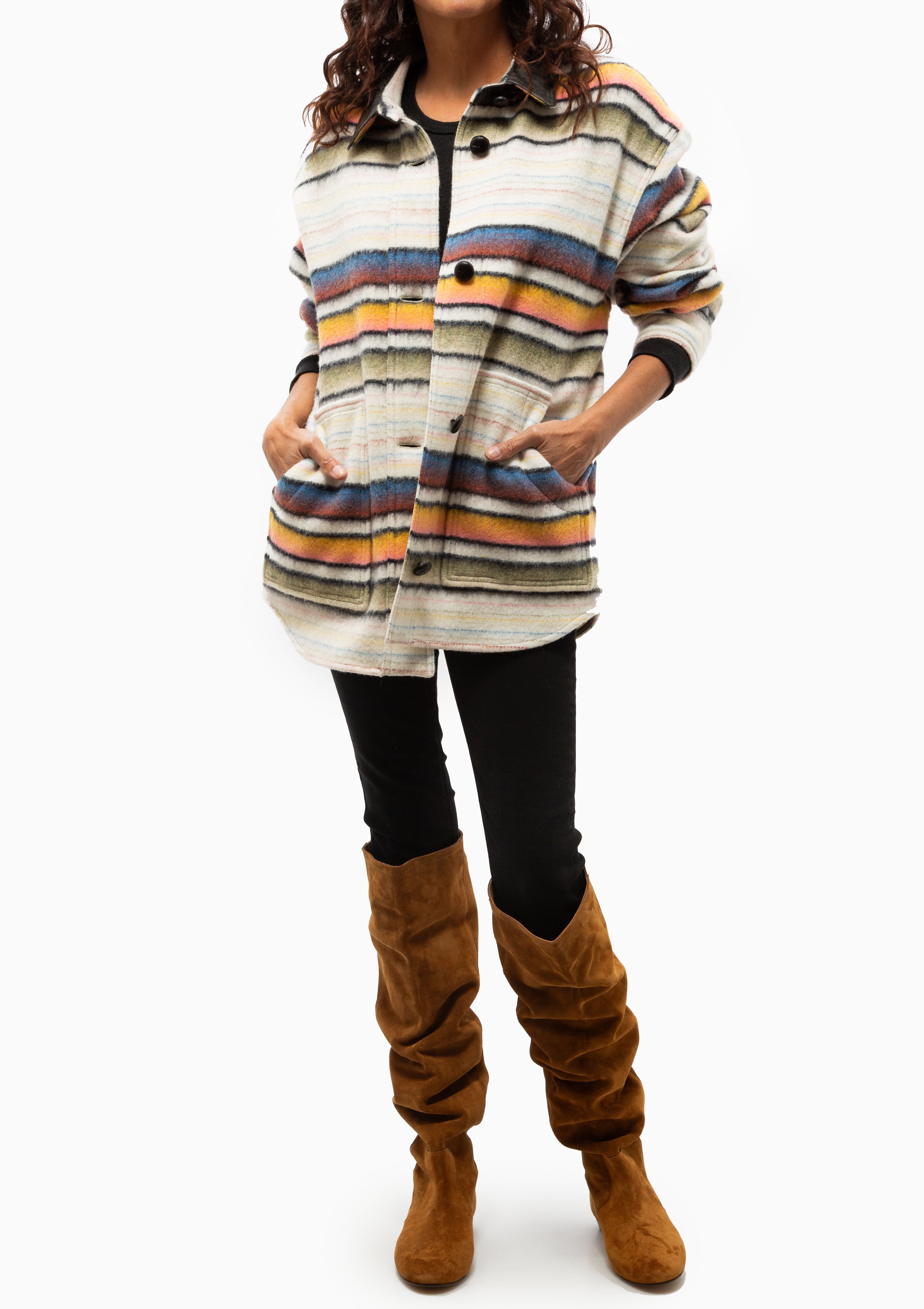 Dayvi Coat | Multicolor