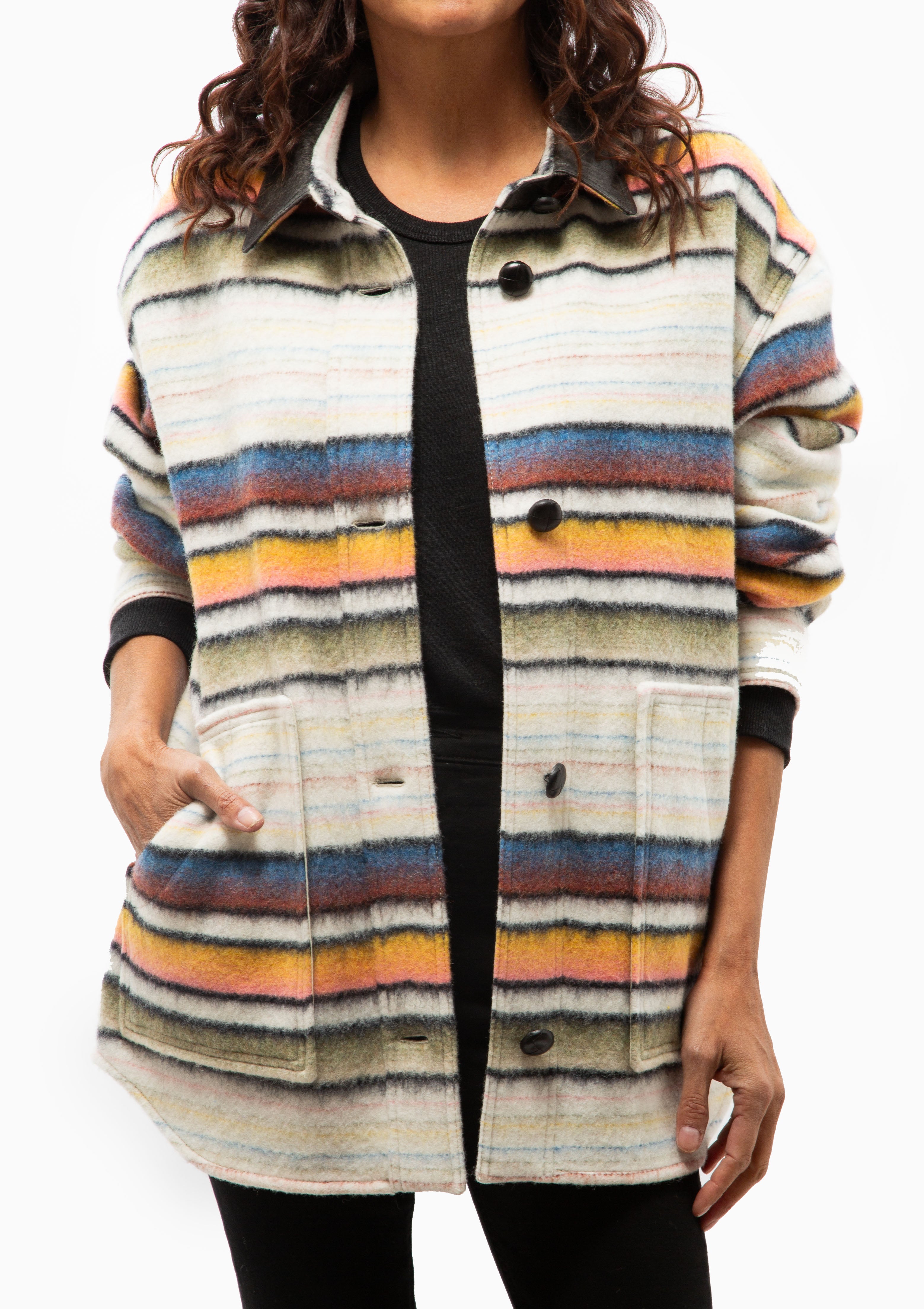 Isabel marant striped coat best sale