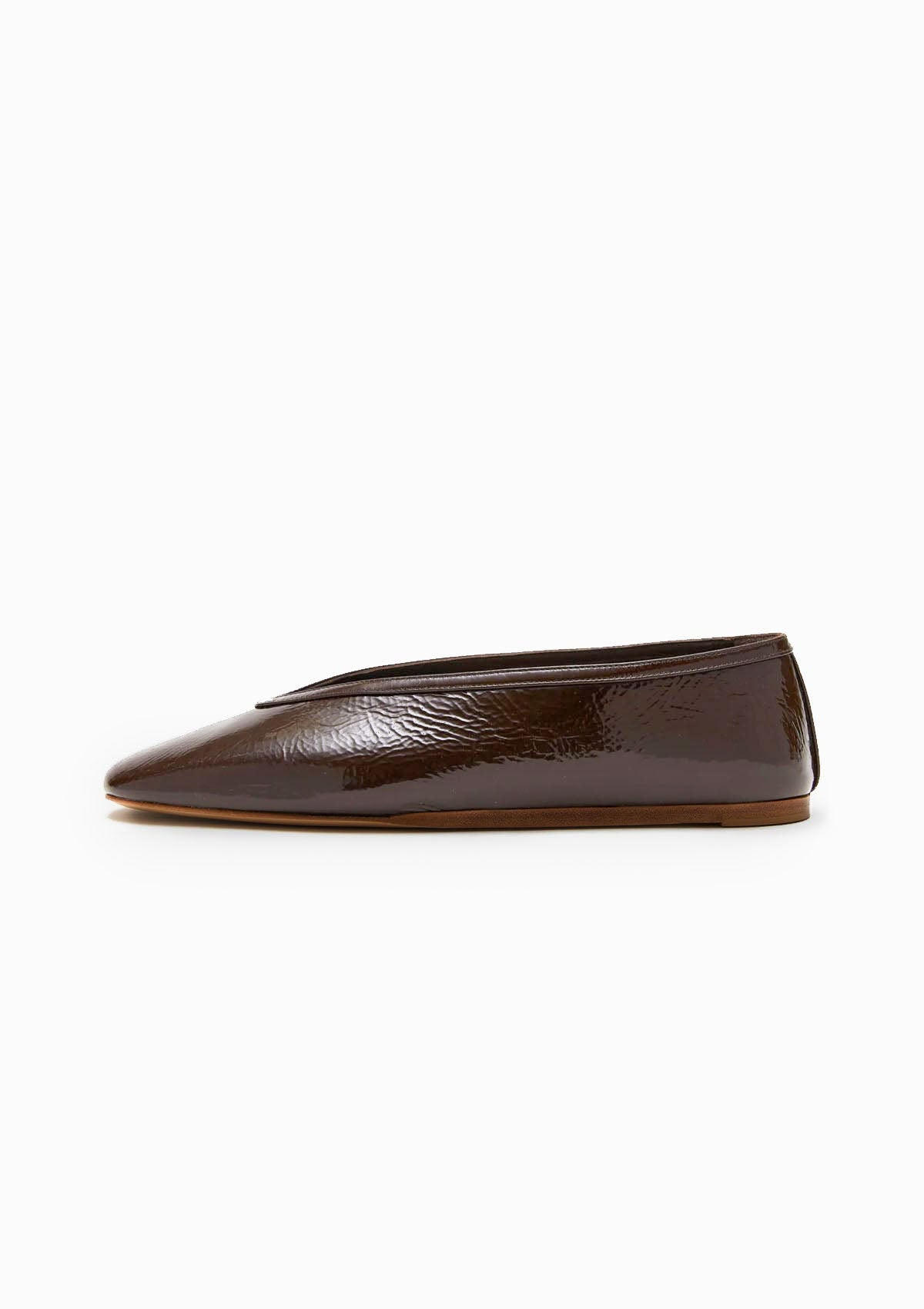 Luna Slipper | Chocolate Patent Leather