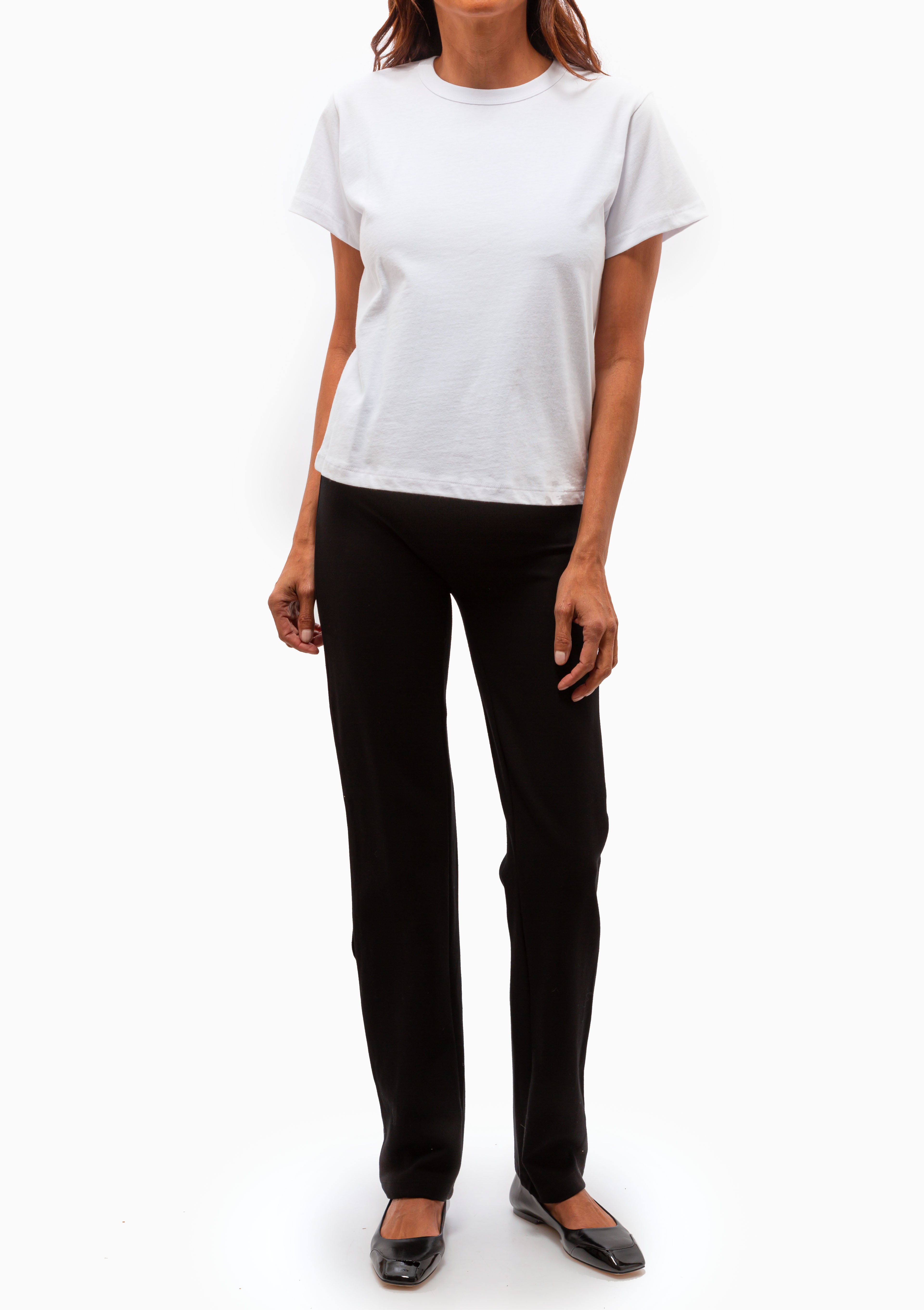 Rio High Waist Straight Pant II | Black