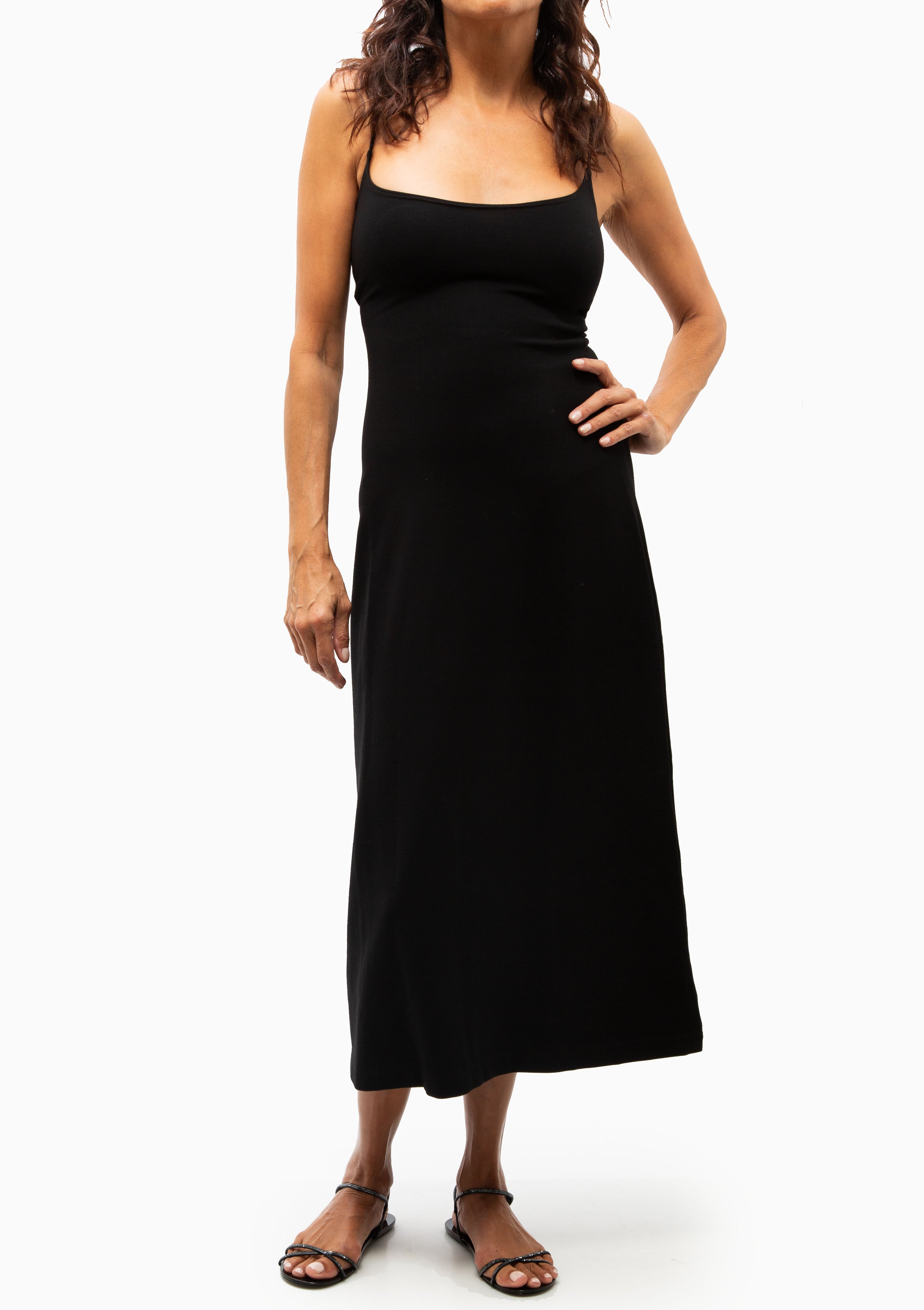 Rio Maxi Tank Dress | Black