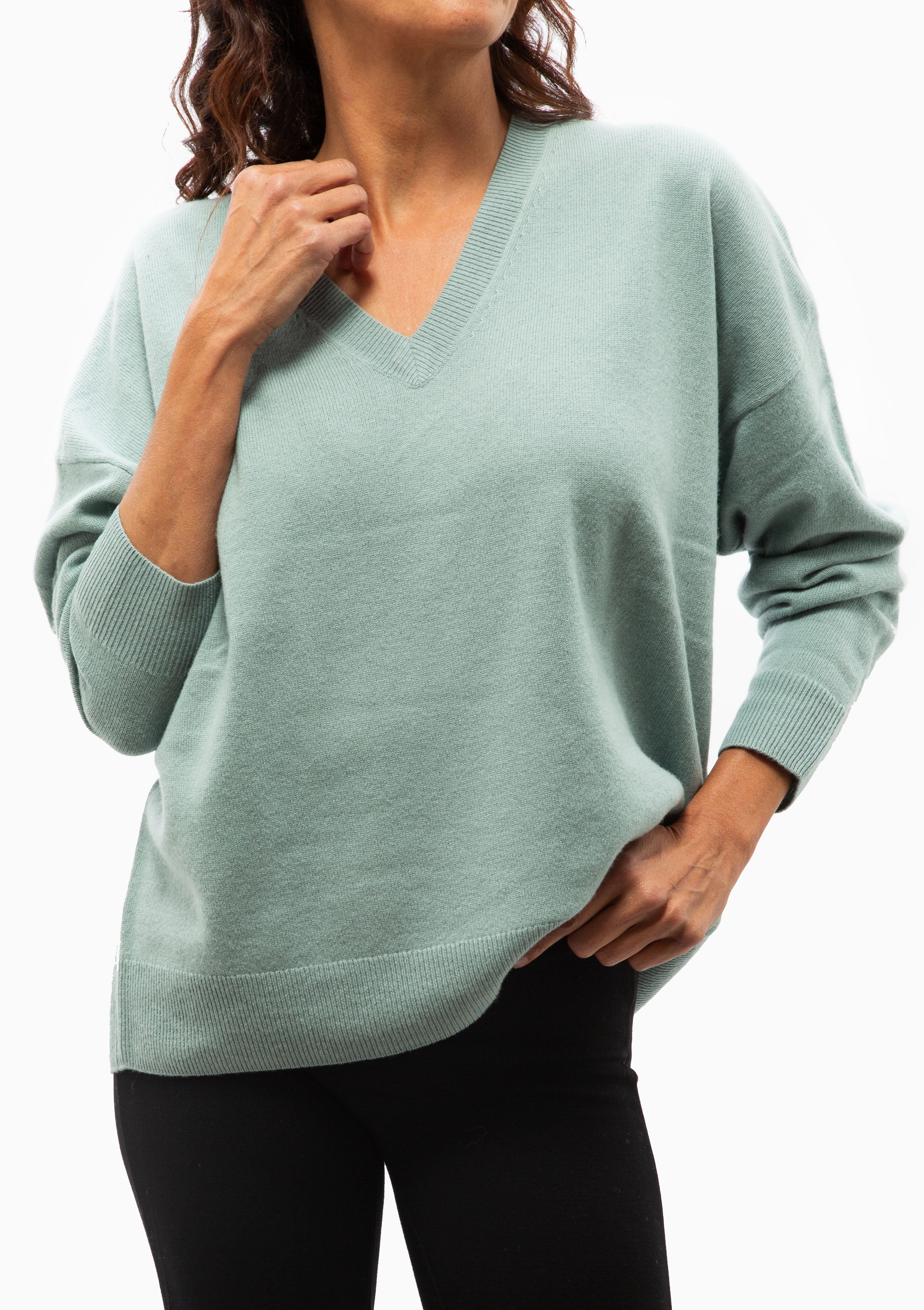 Zoe V Neck | Seafoam