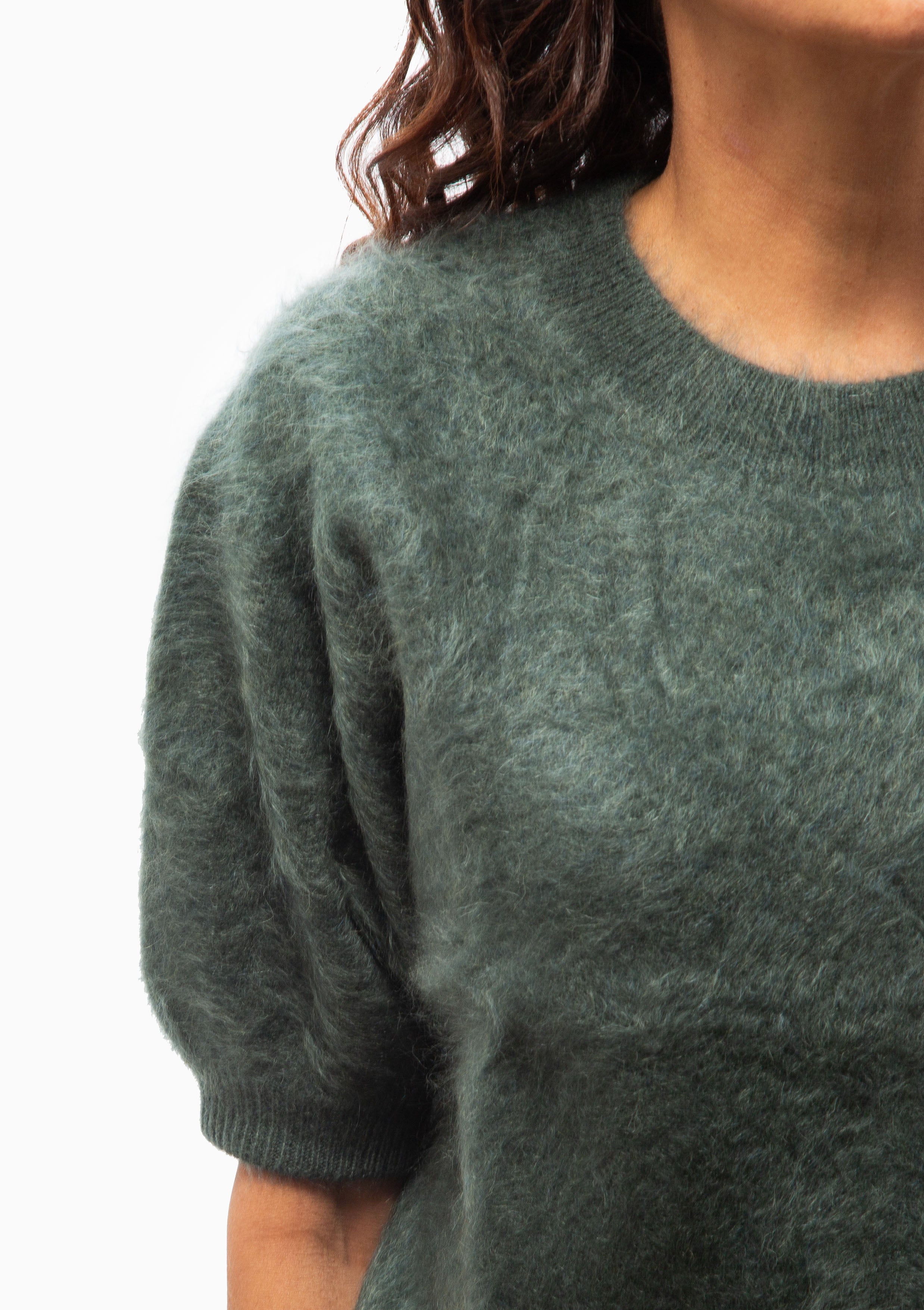 Juniper Sweater | Olive Brushed