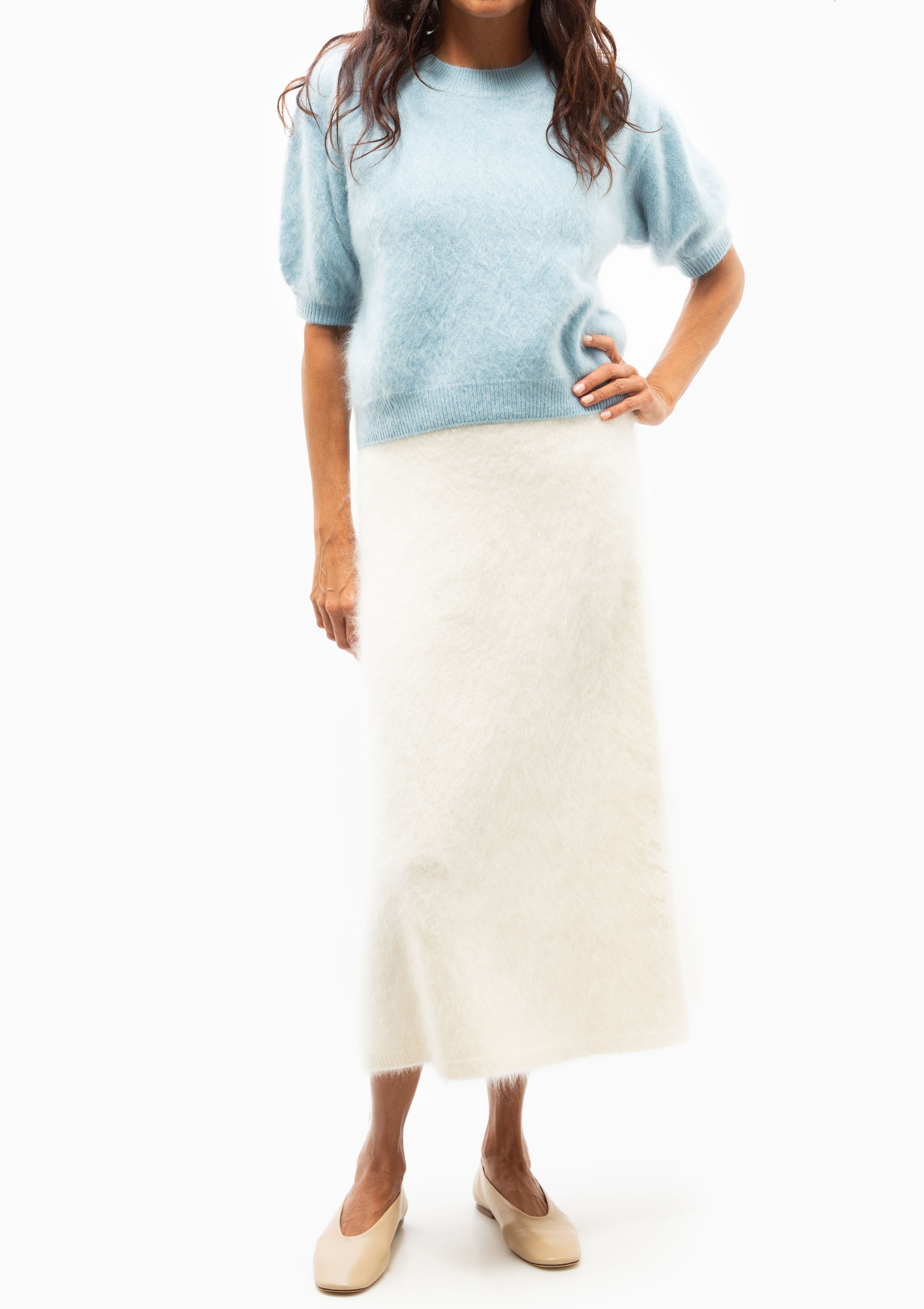 Juniper Sweater | Powder Blue Brushed