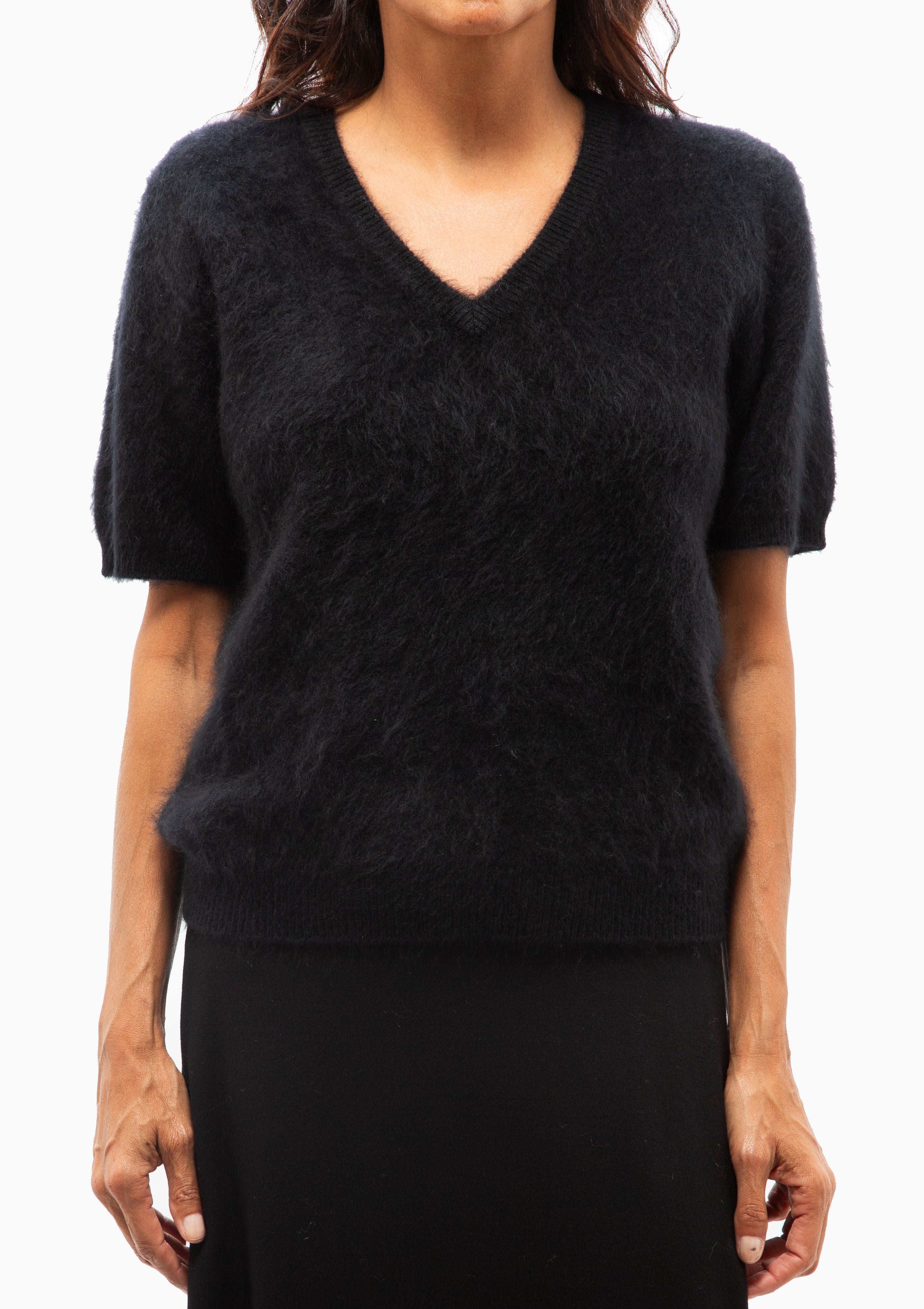 Lovisa T-Shirt | Black Brushed