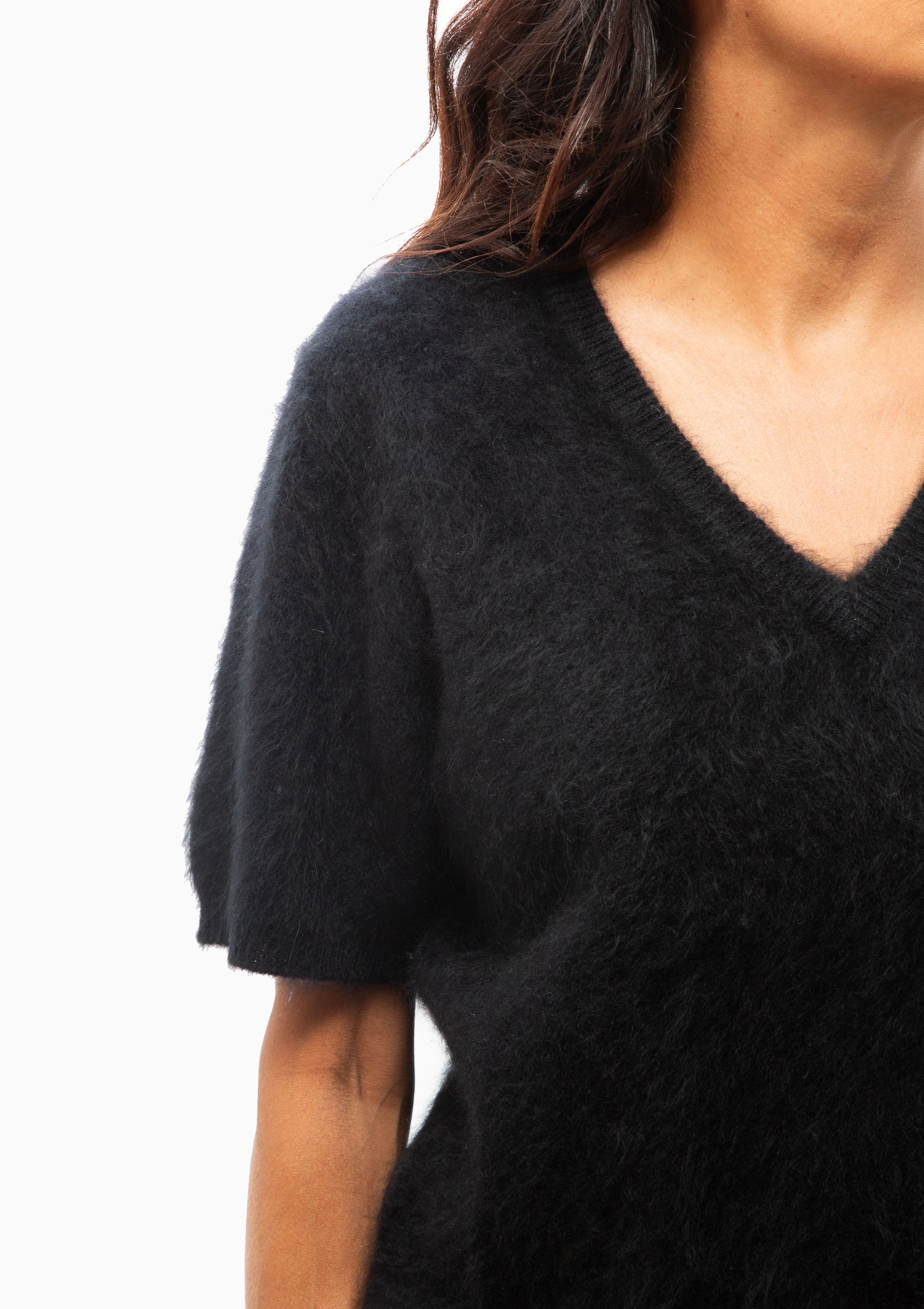 Lovisa T-Shirt | Black Brushed