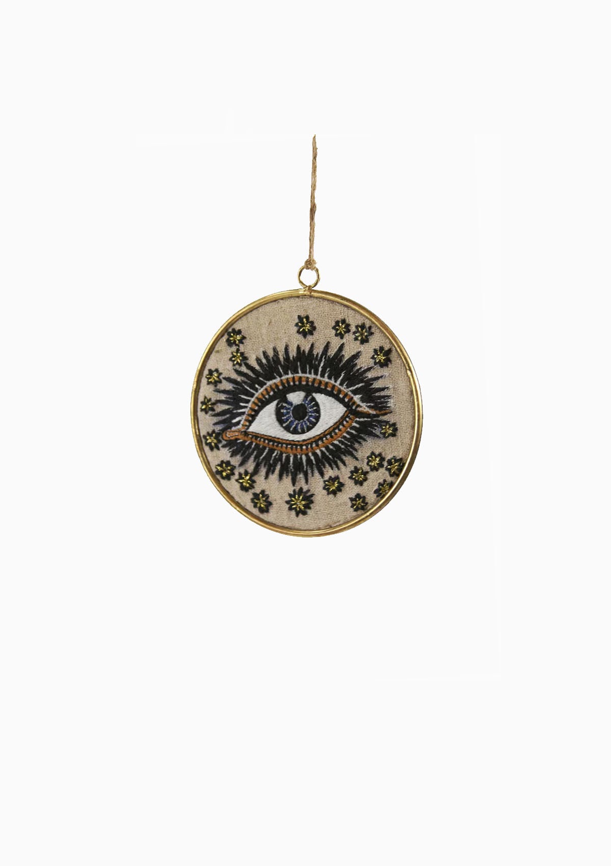 Lucky Eye Disc Ornament | Rose Gold