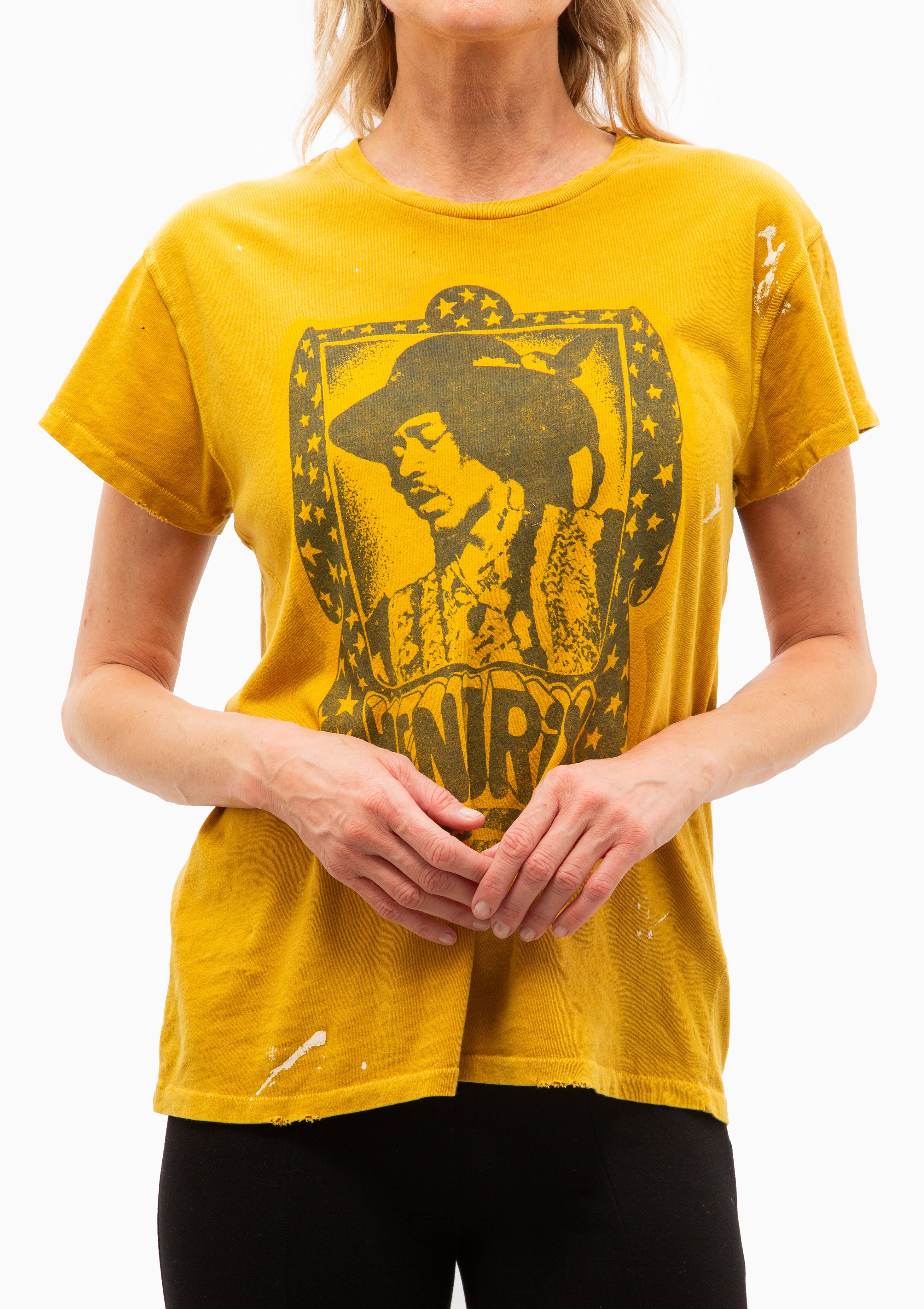 Jimi Hendrix Crew Tee | Mustard