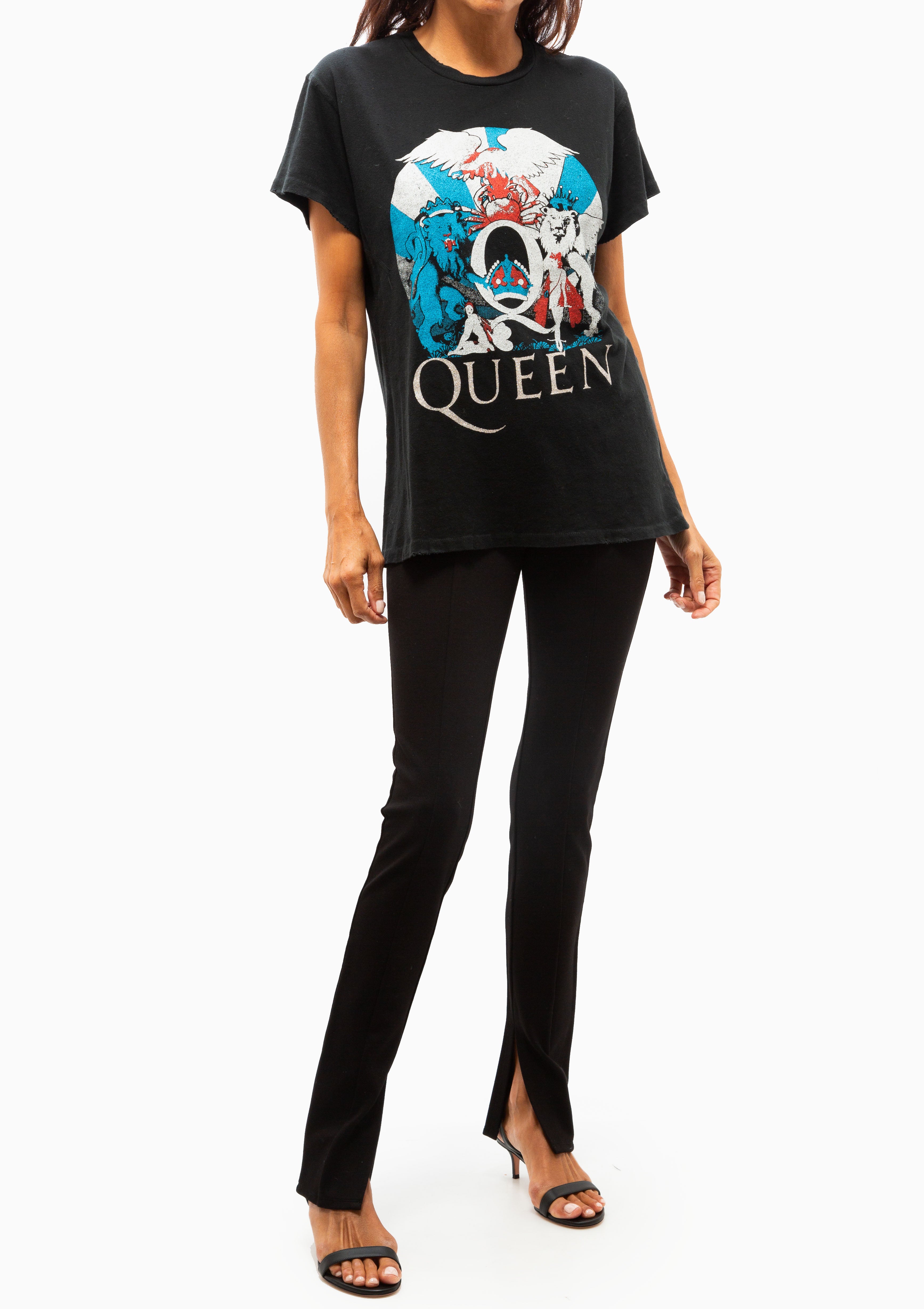 Queen Crew Tee | Coal Pigment