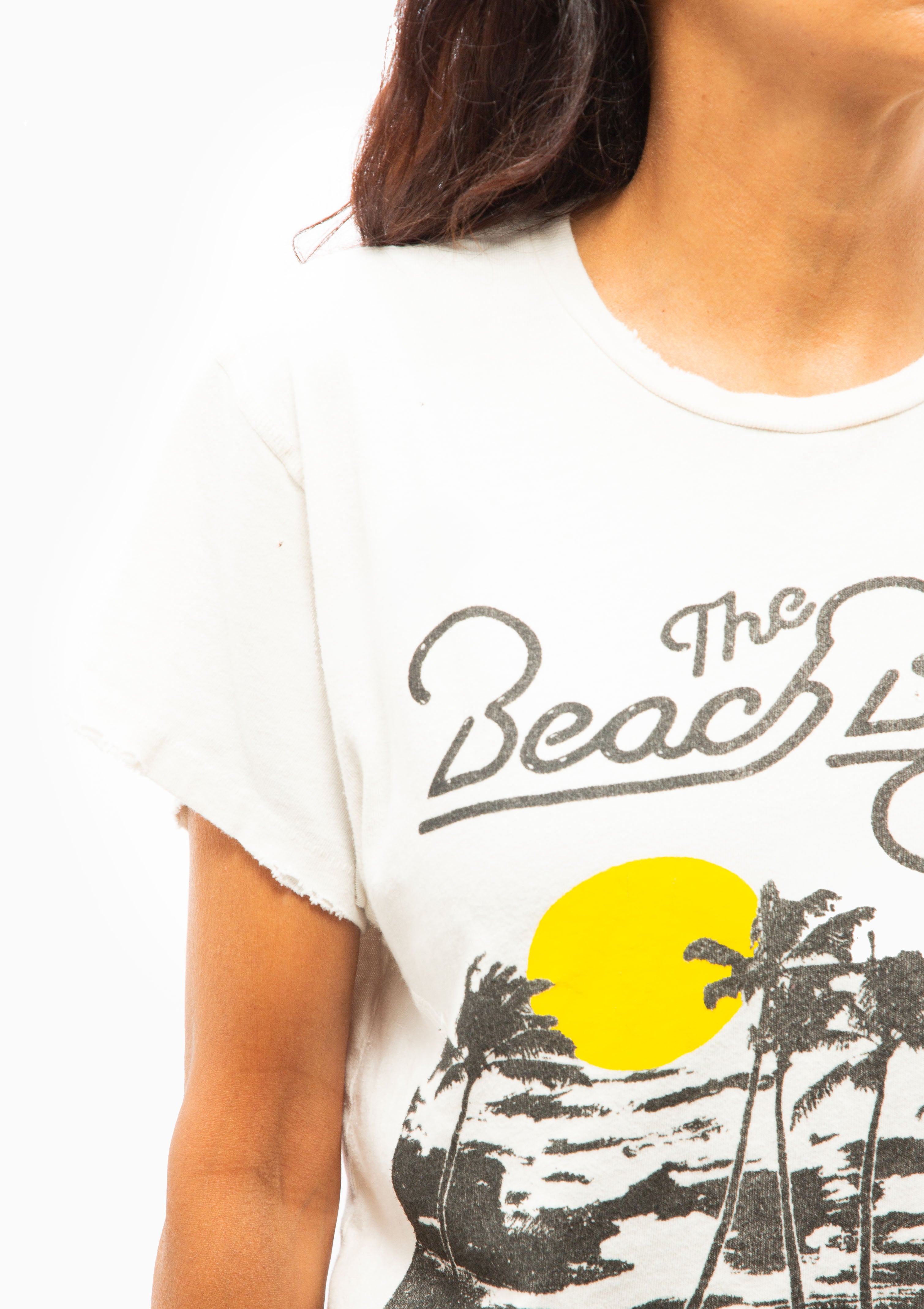 The Beach Boys Tour Of America Crew Tee | Vintage White