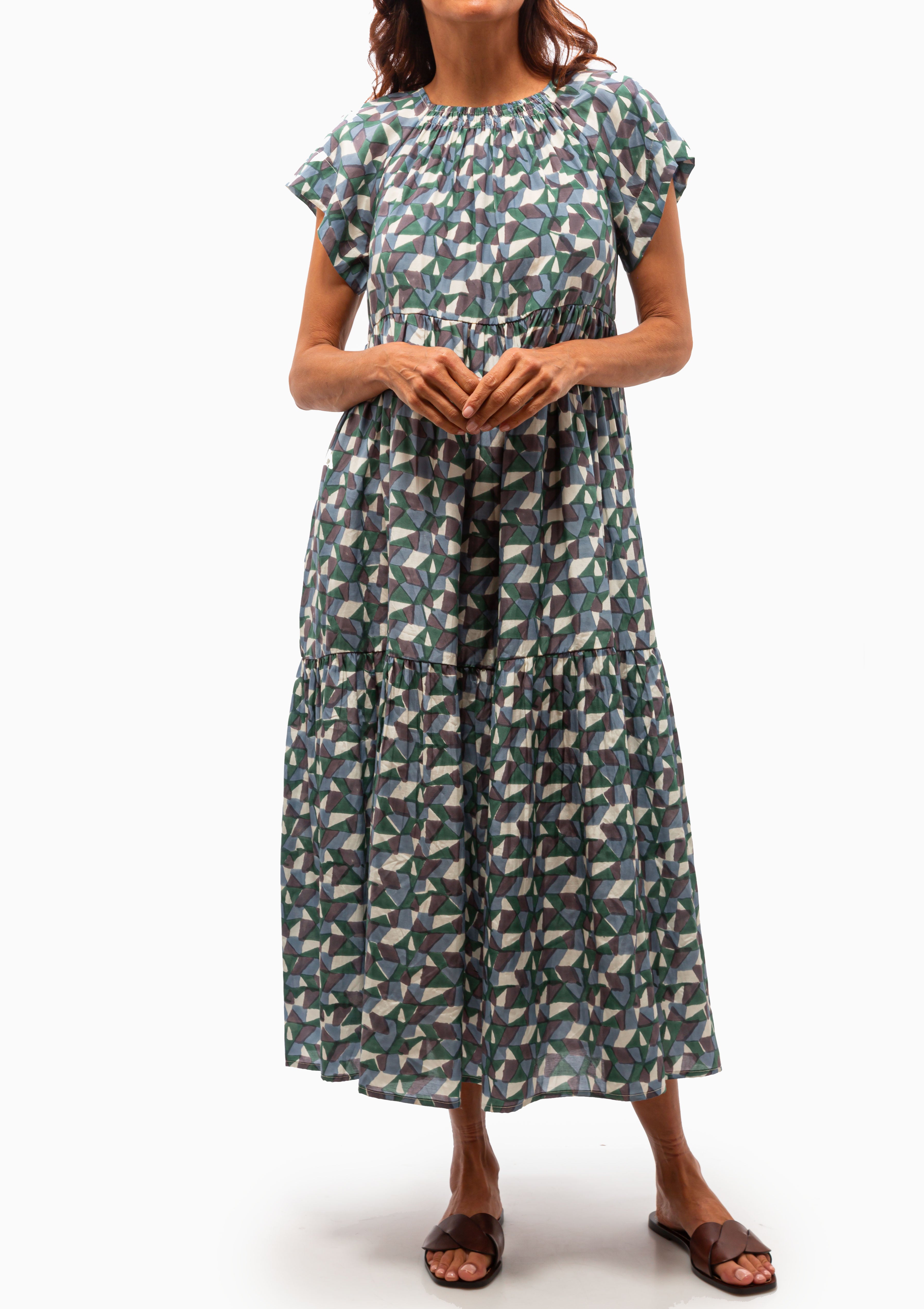 Vienna Maxi Dress | Seaglass in Aegean