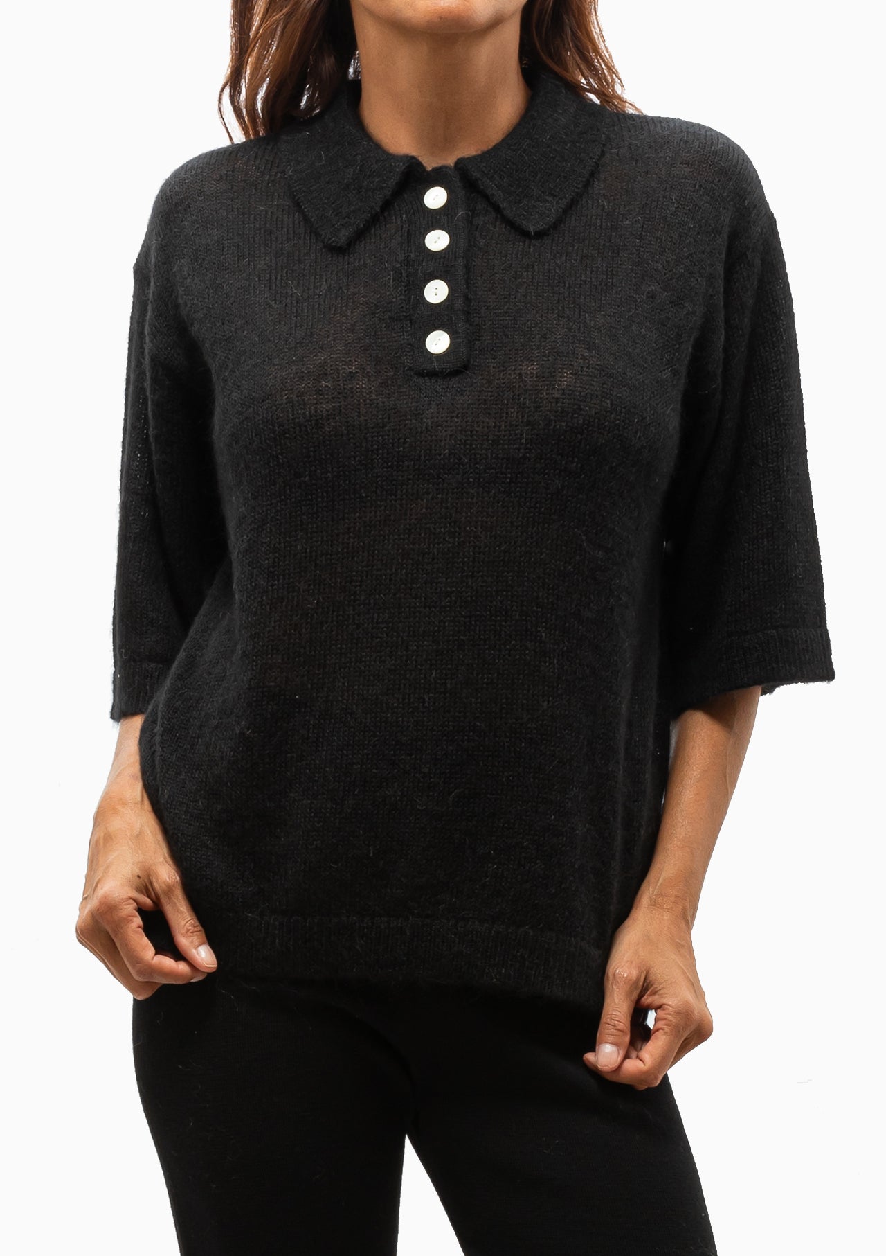 Josephine Lounge Polo | Black