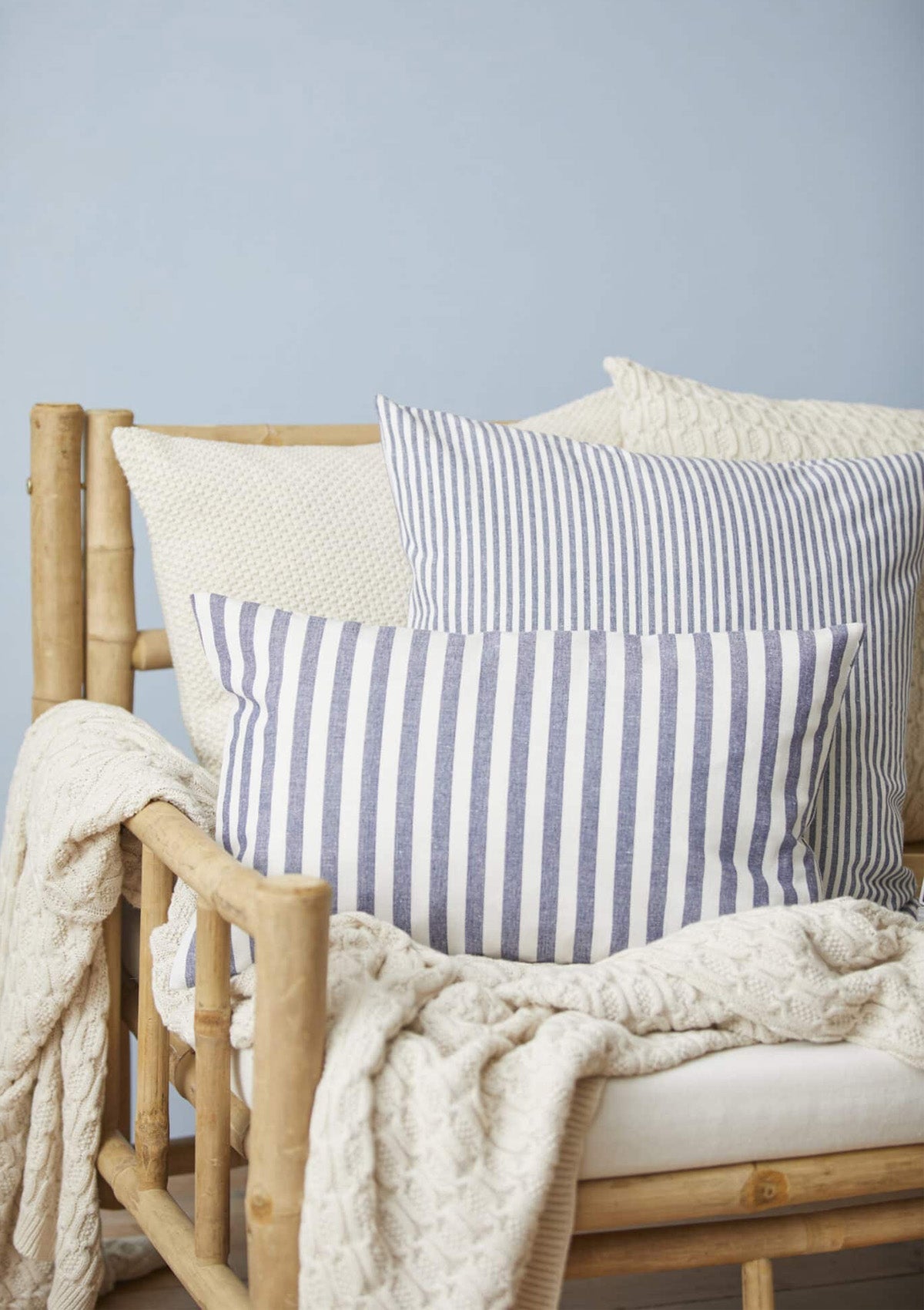 Marius Cushion | Blue, 20" x 13"