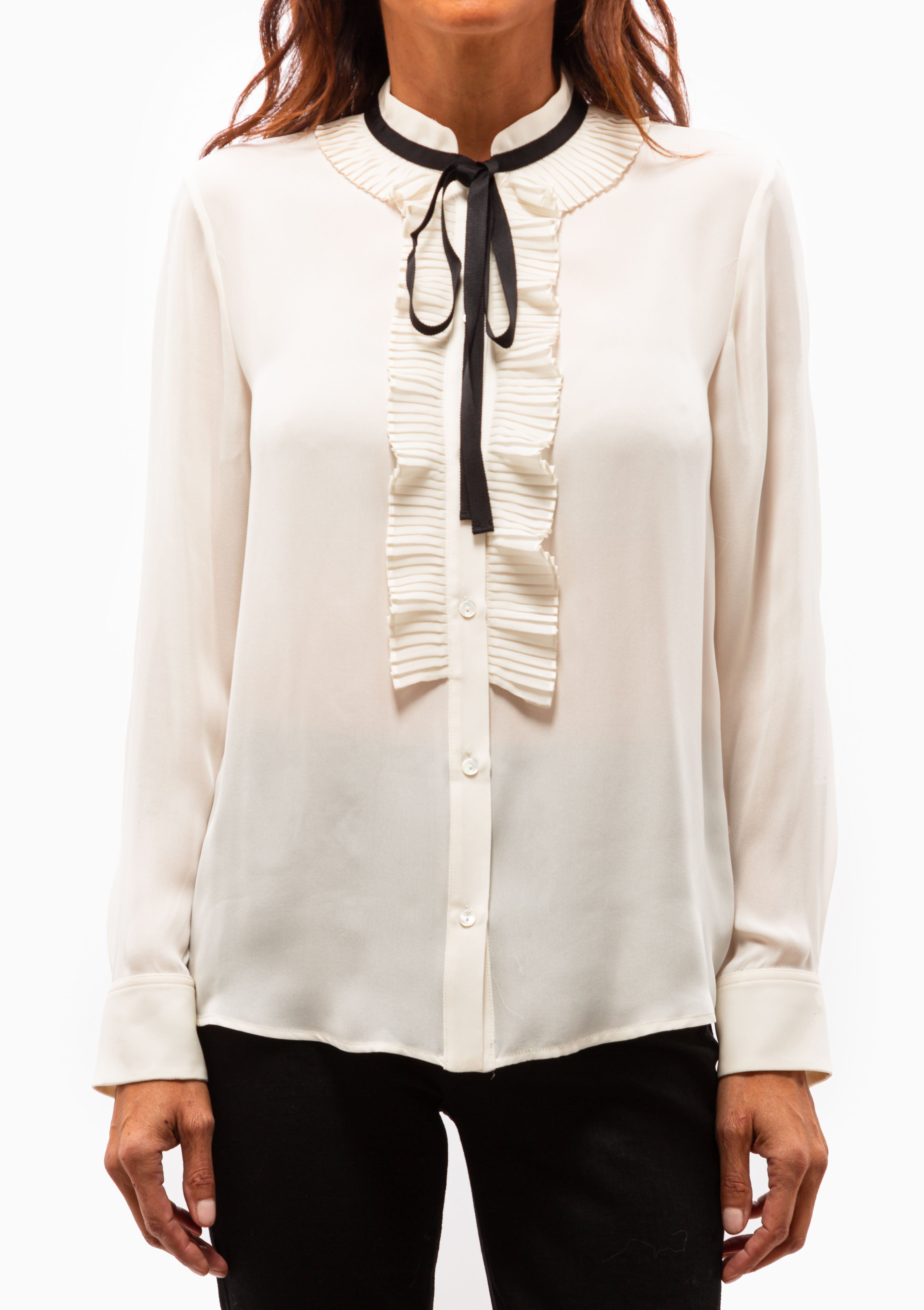 Bertille Ruffle Shirt | Ivory