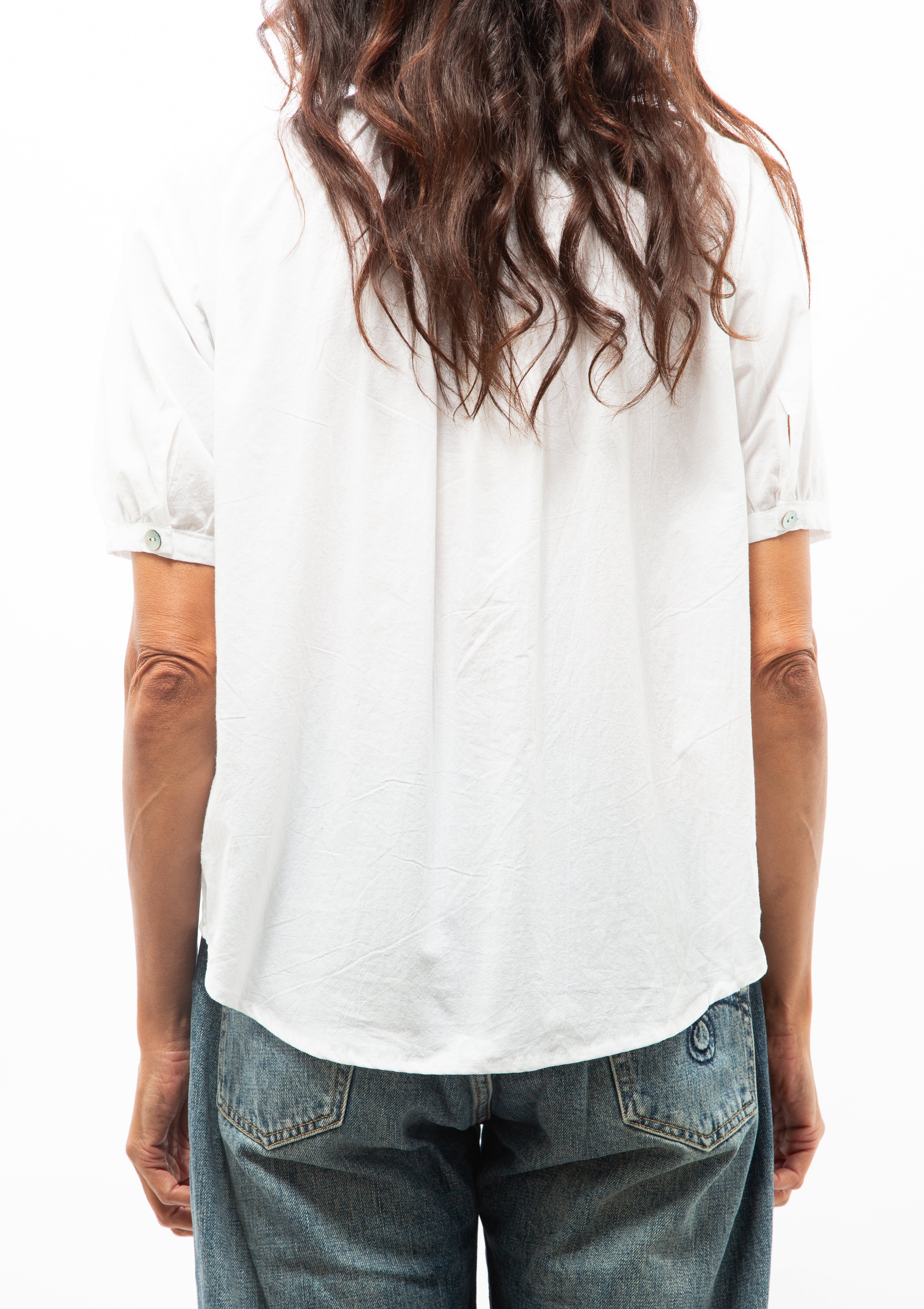 Violet Top | White Flat Cotton