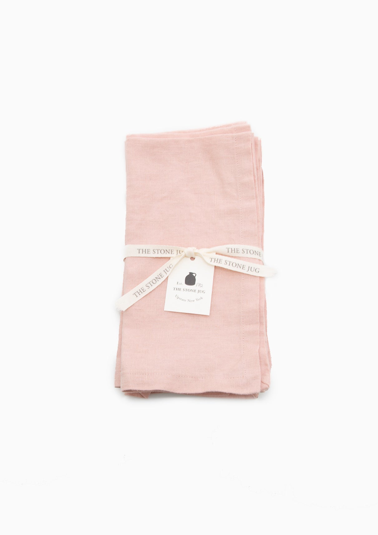 Misty Rose 100% Stone Washed Linen Napkin | Set Of 4