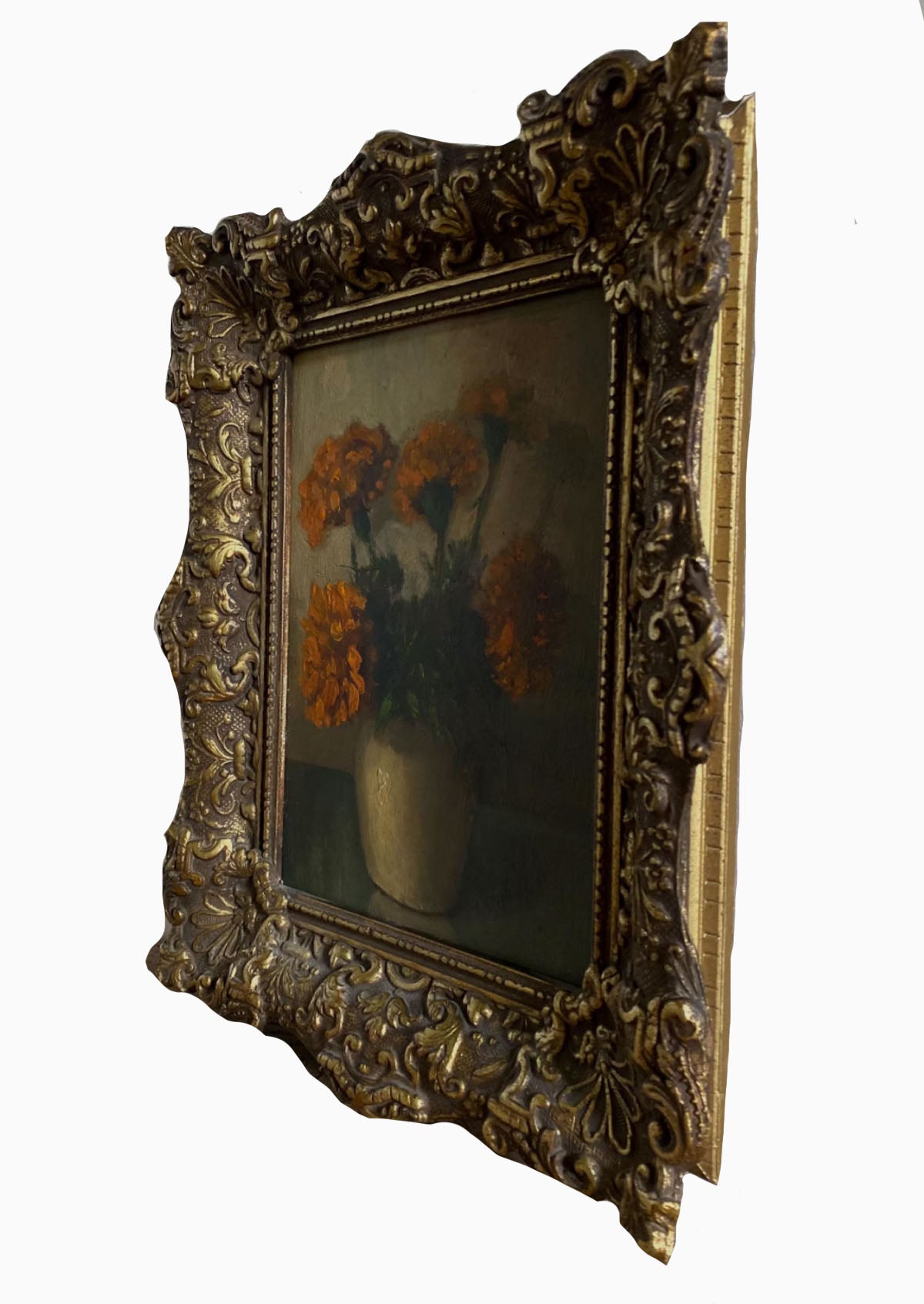 Original Antique Dutch Floral Still Life Oil Painting | Framed