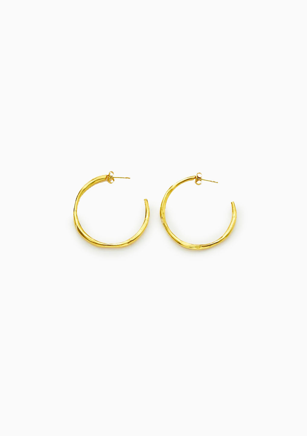 18kt Gold Vermeil PSTM Afghanistan Linked in Love Rabica Large Hoop Earrings | Gold