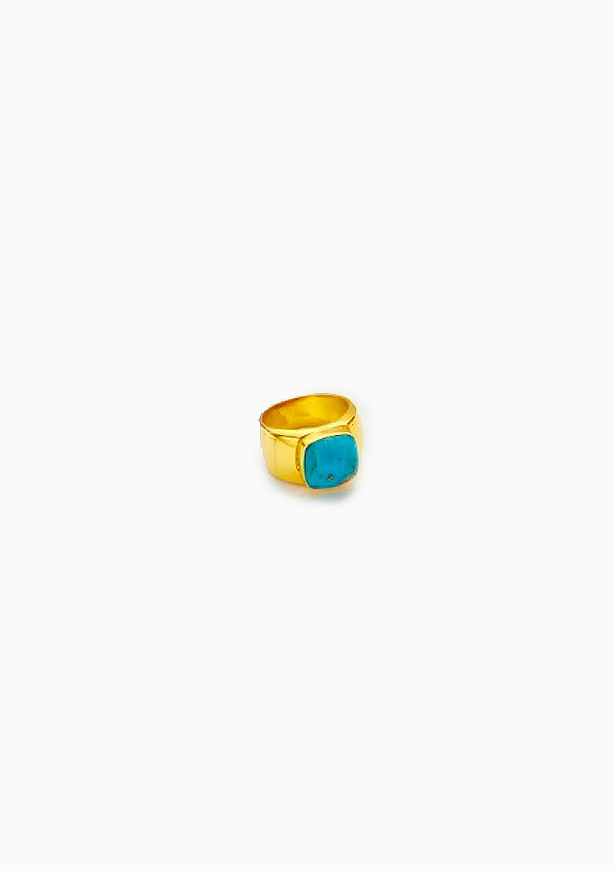 18kt Gold Vermeil PSTM Afghanistan Linked in Love Najila Ring | Turquoise