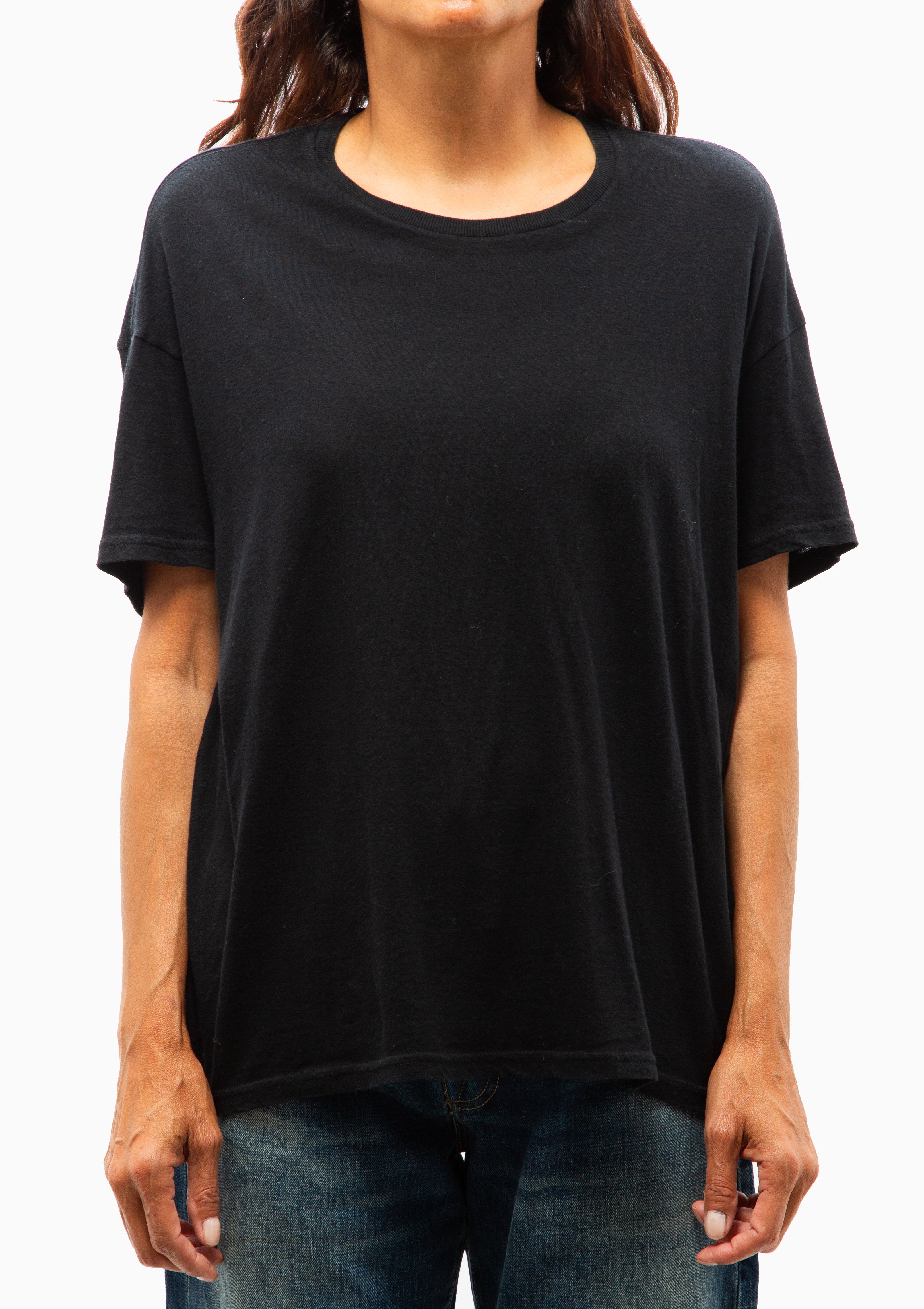 Boxy Seamless Tee | Cashmere Black