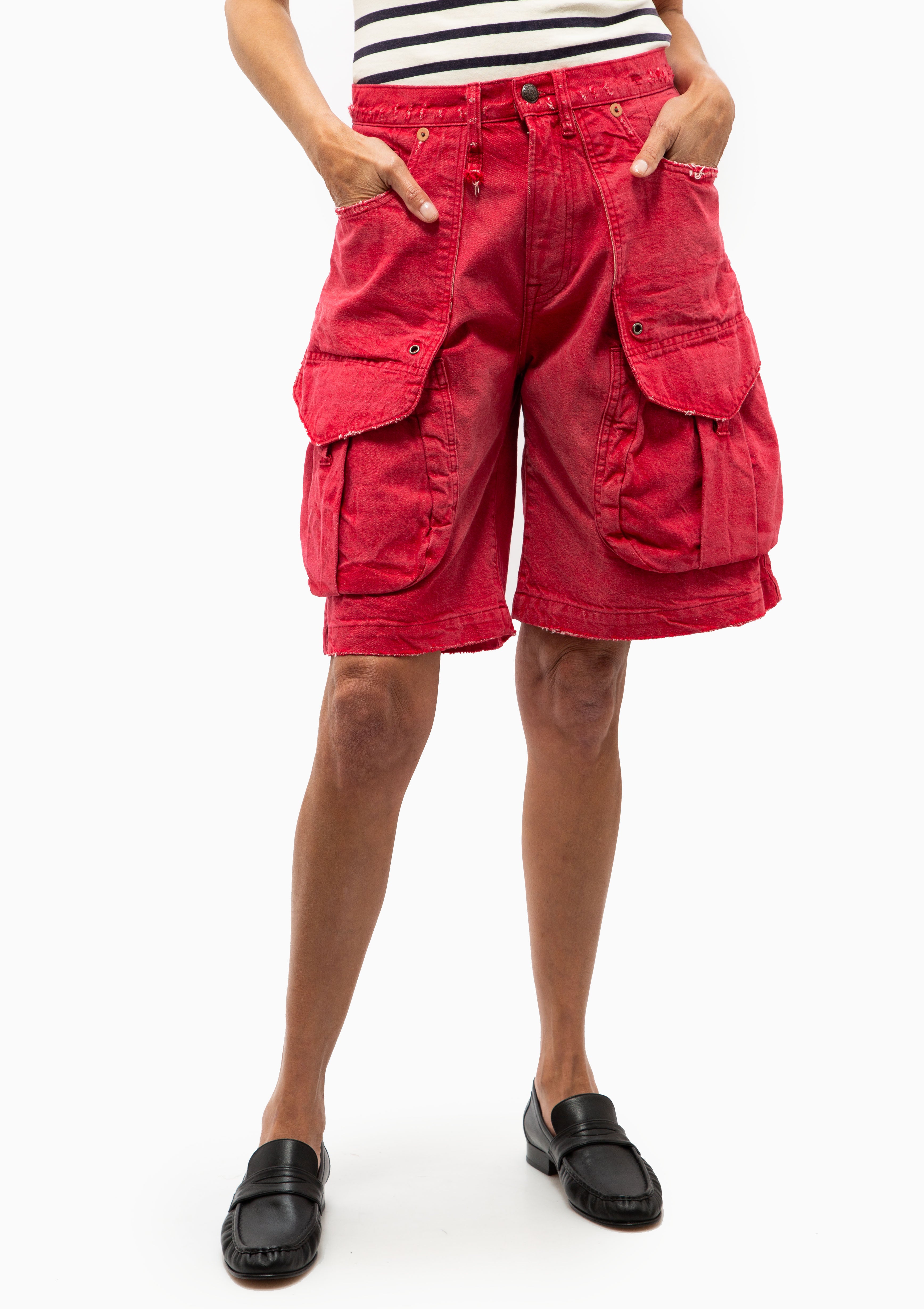 Multipocket Baggy Shorts | Vivid Red