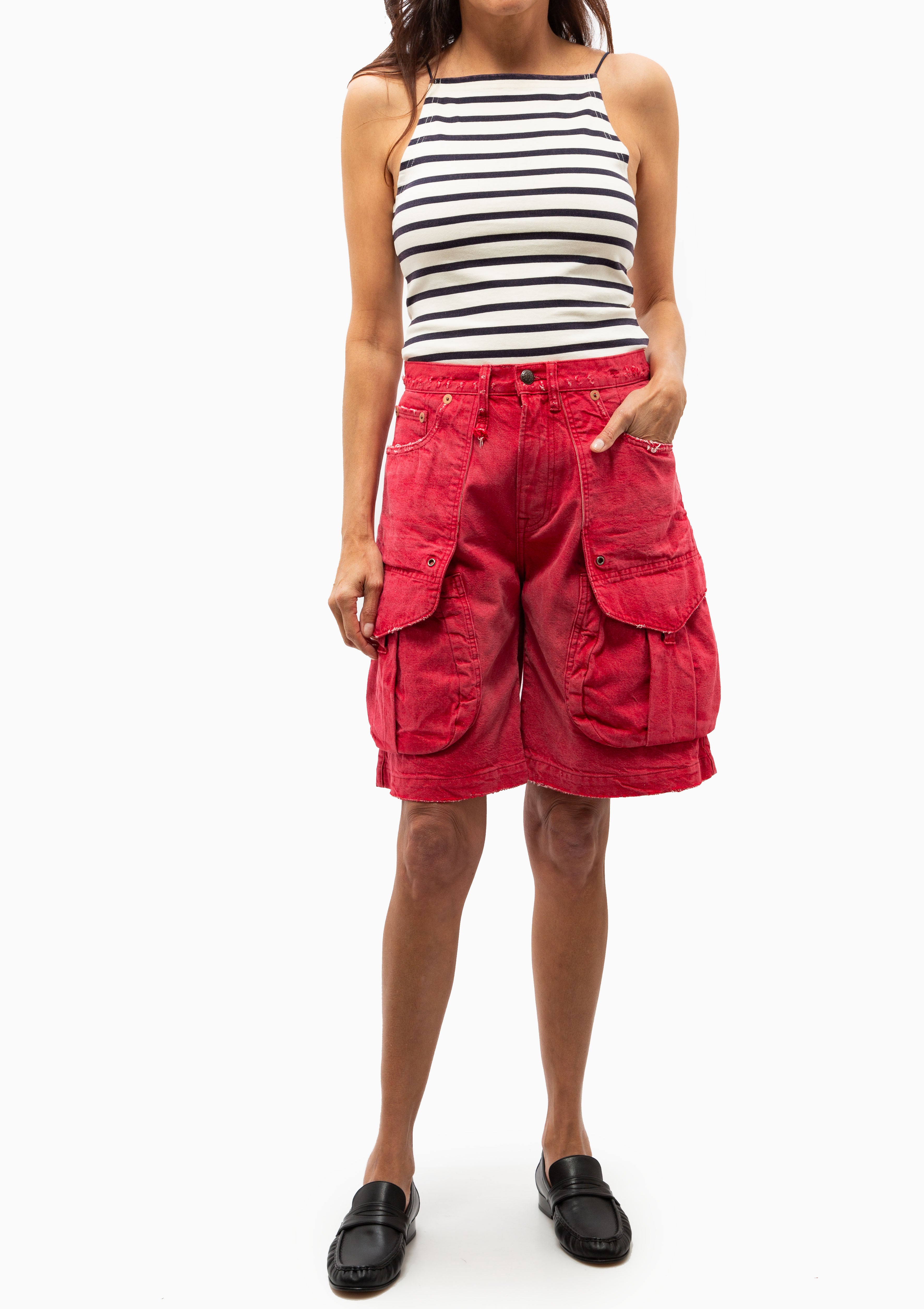 Multipocket Baggy Shorts | Vivid Red