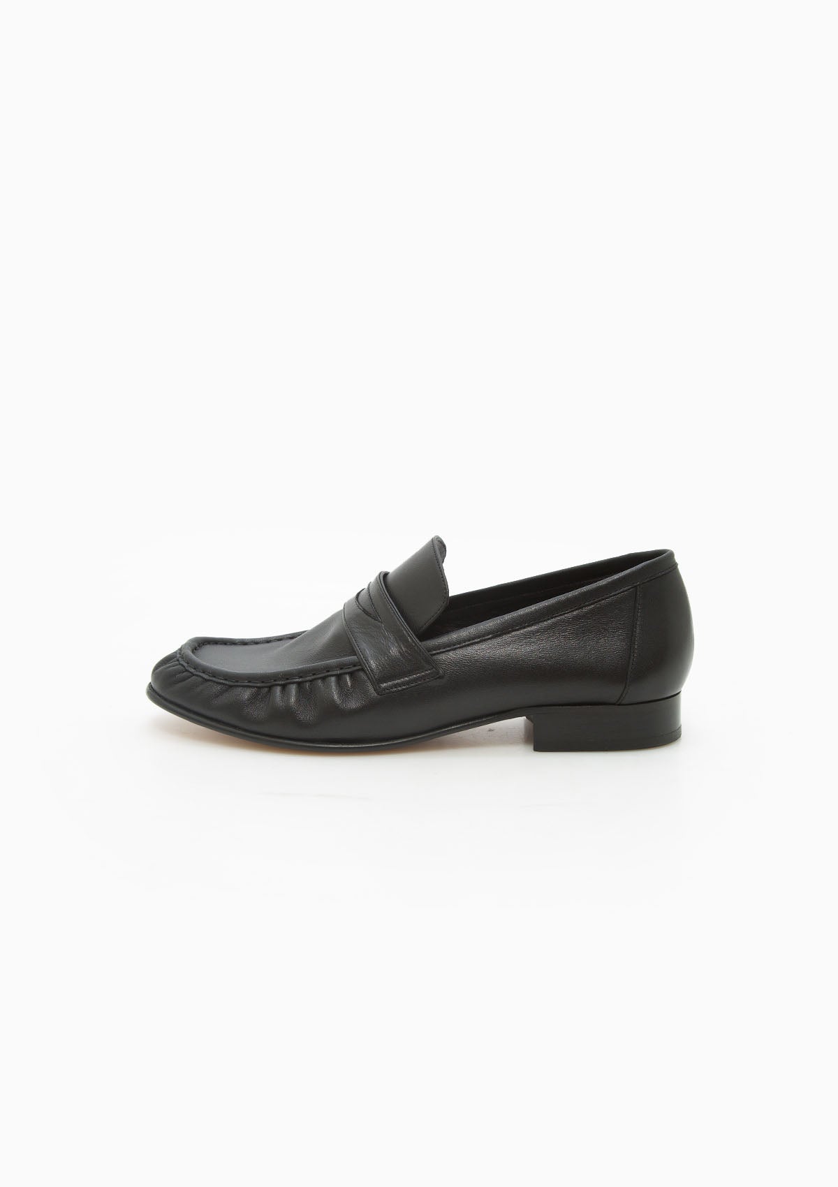 Ruched Loafer | Black