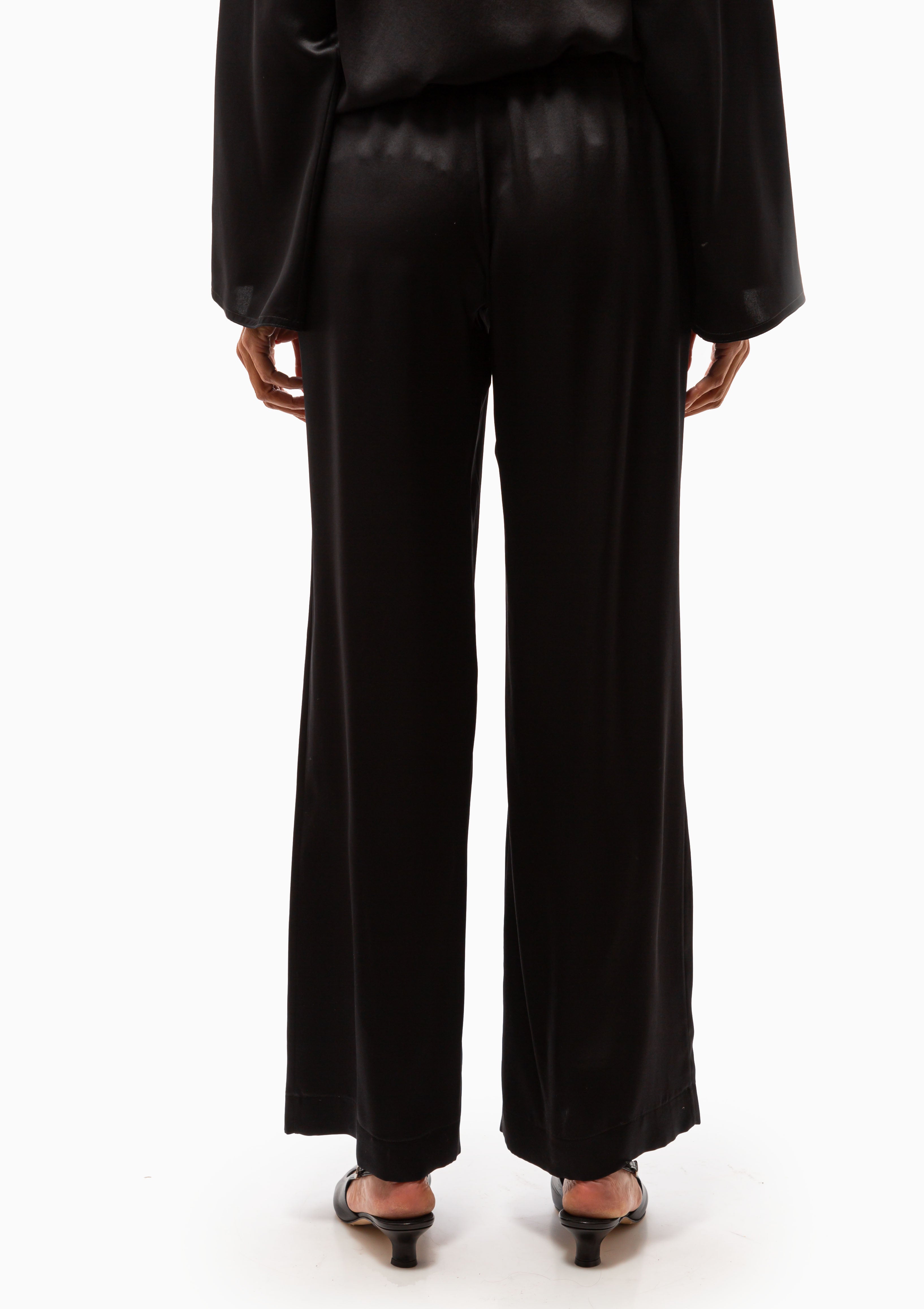 Brynn Wide Leg Pant | Black