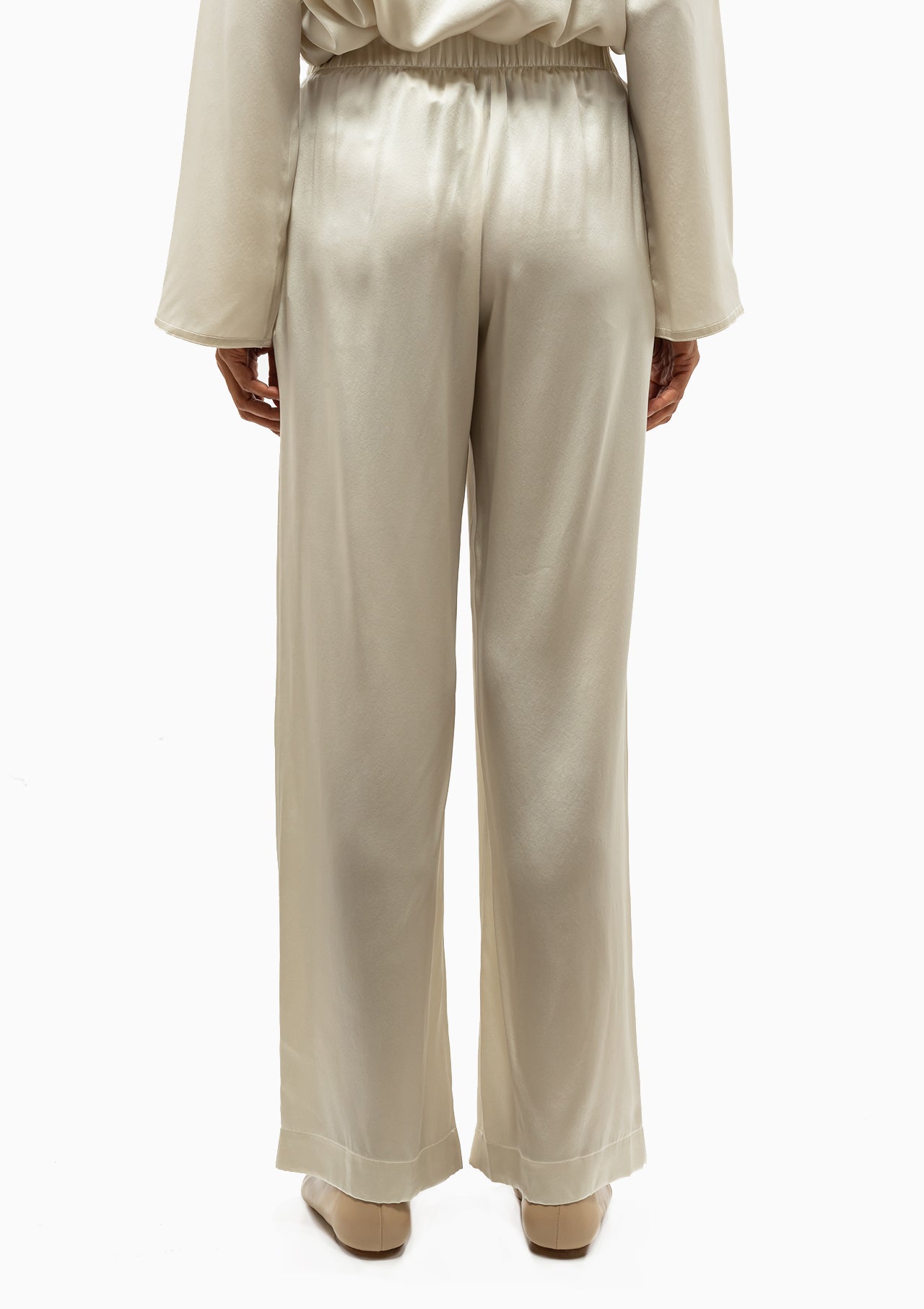 Brynn Wide Leg Pant | Gardenia