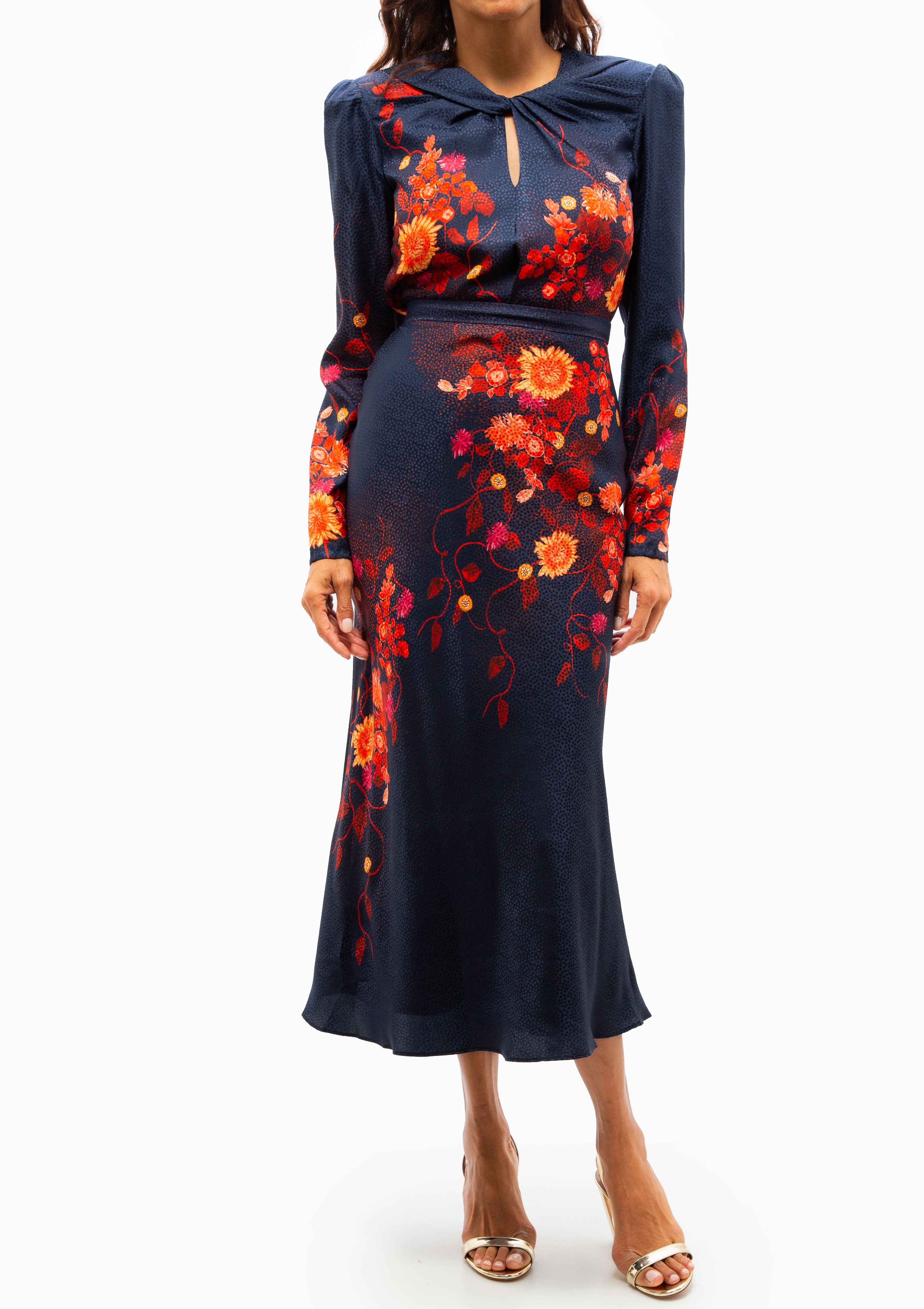 Claudia Midi Dress | Flori Sunset